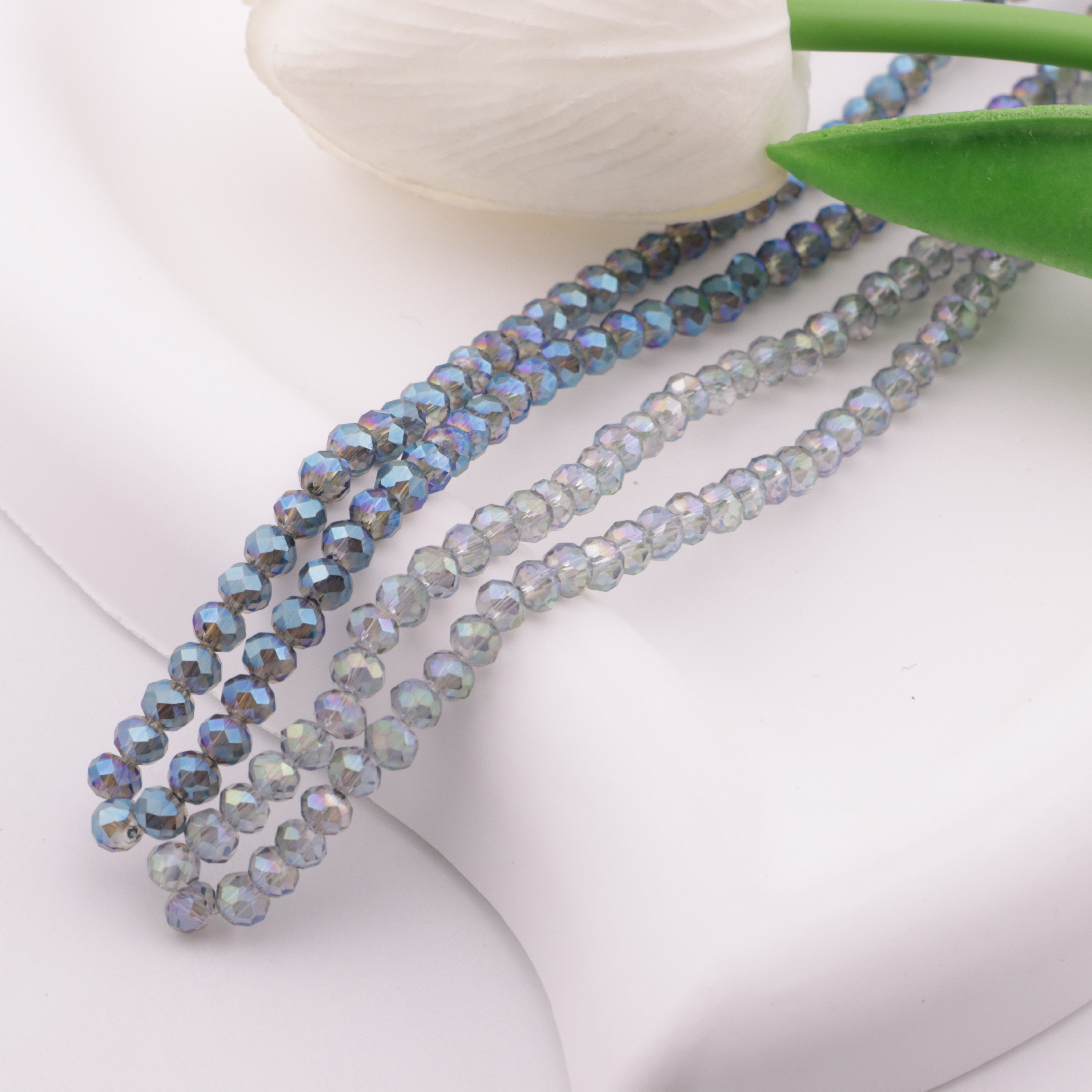 FS6190- 4mm Uv Glass Beads Faceted Glass Beads
