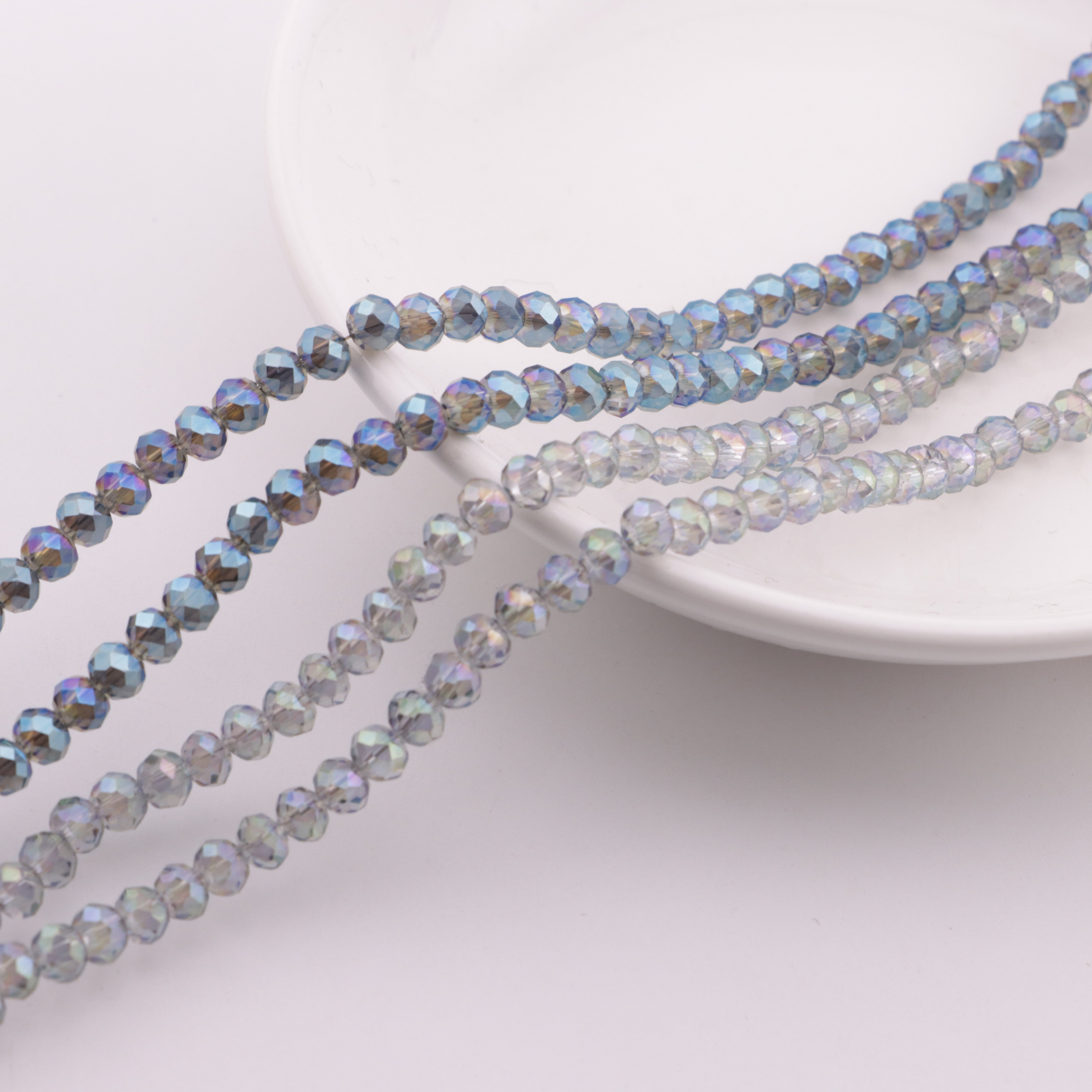 FS6190- 4mm Uv Glass Beads Faceted Glass Beads