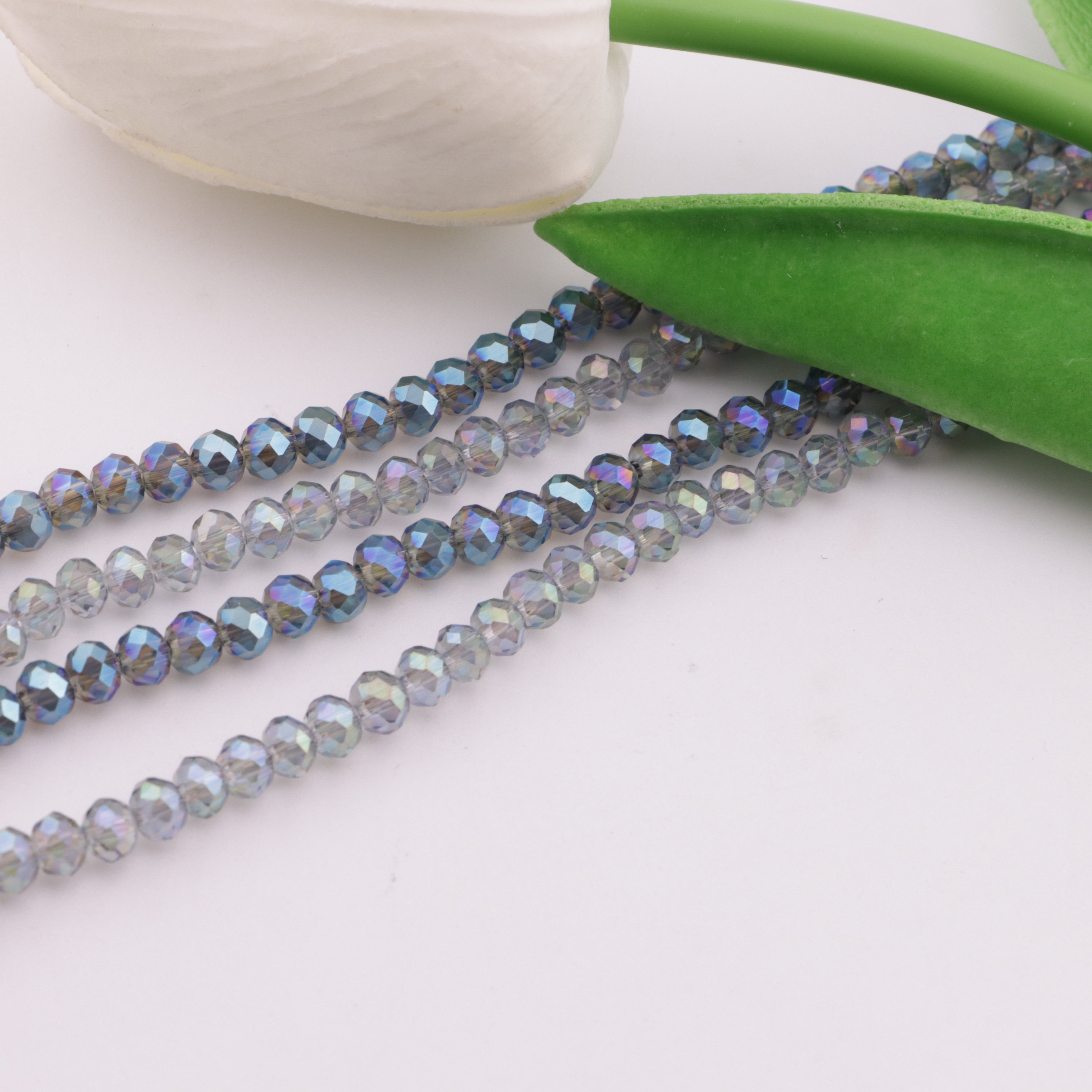 FS6190- 4mm Uv Glass Beads Faceted Glass Beads