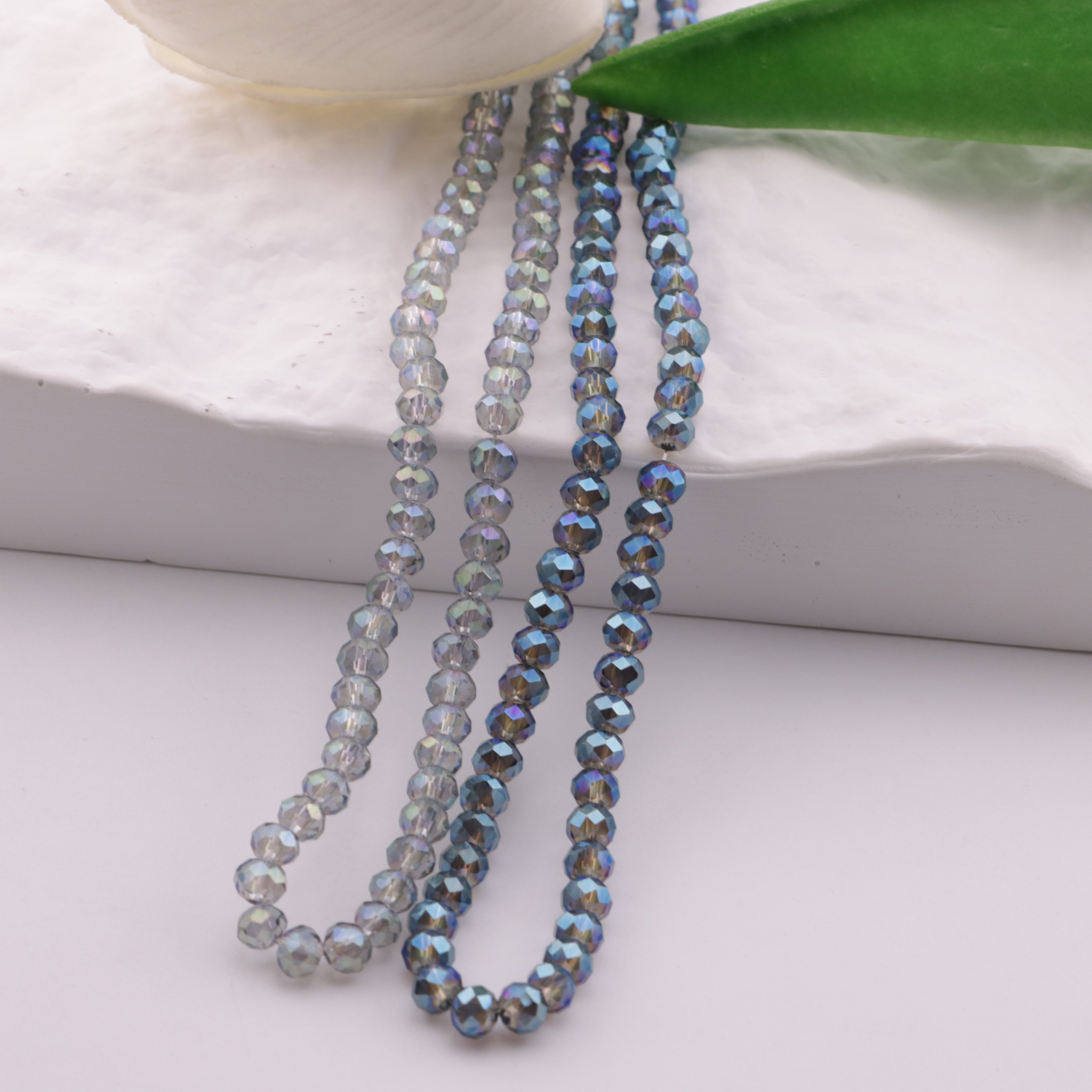 FS6190- 4mm Uv Glass Beads Faceted Glass Beads