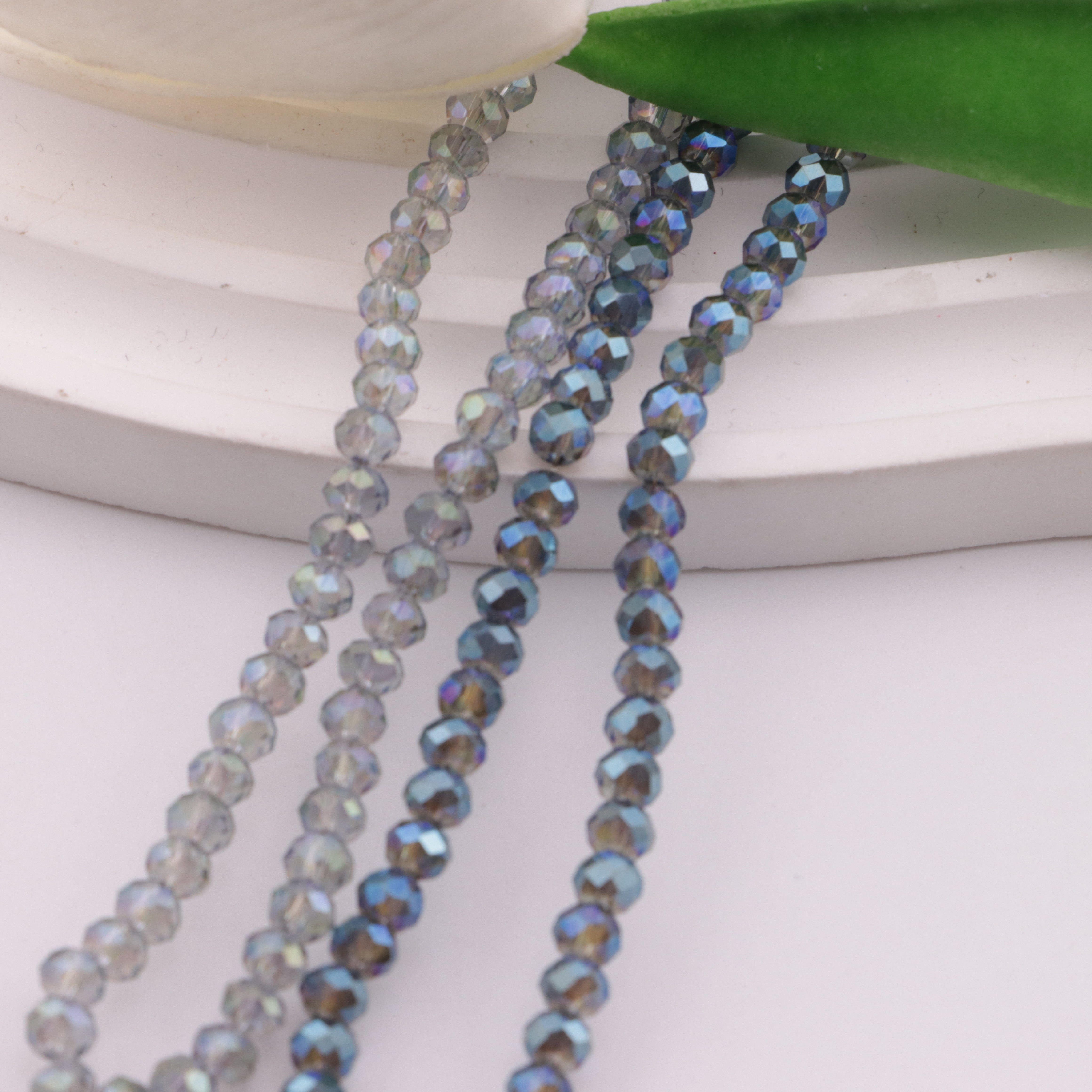 FS6190- 4mm Uv Glass Beads Faceted Glass Beads