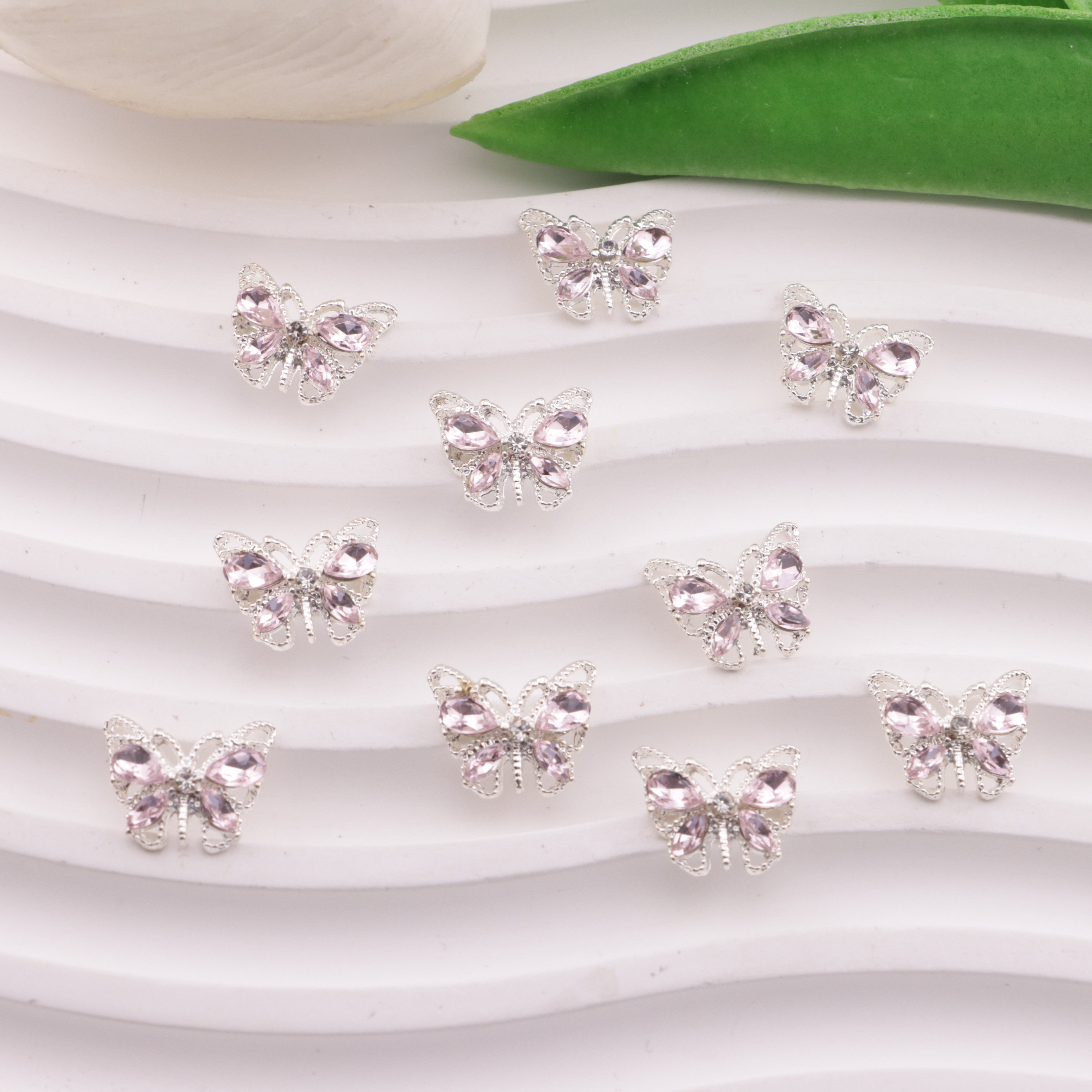 FS6208- 12×14Mm Butterfly Diamond Metal Patches
