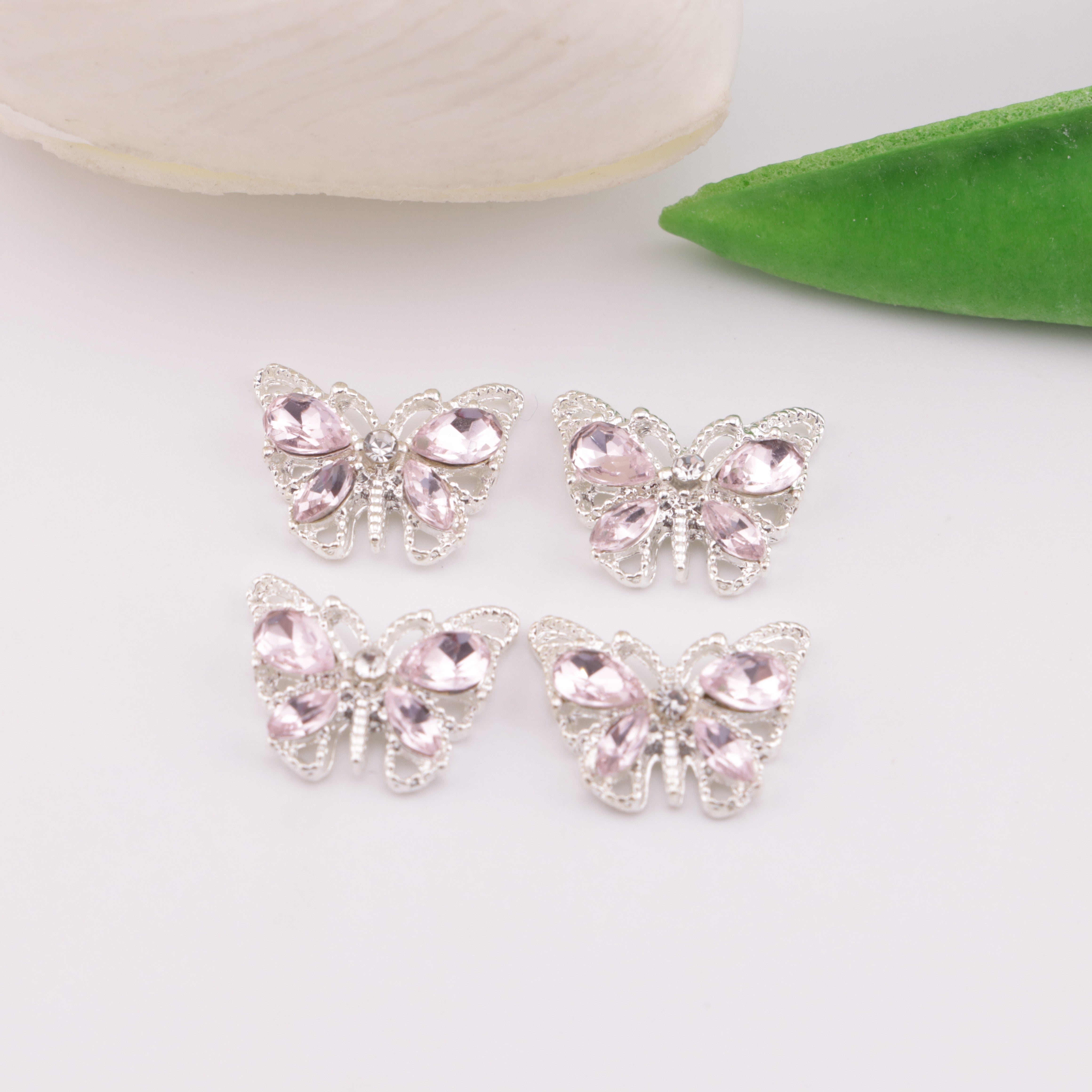 FS6208- 12×14Mm Butterfly Diamond Metal Patches