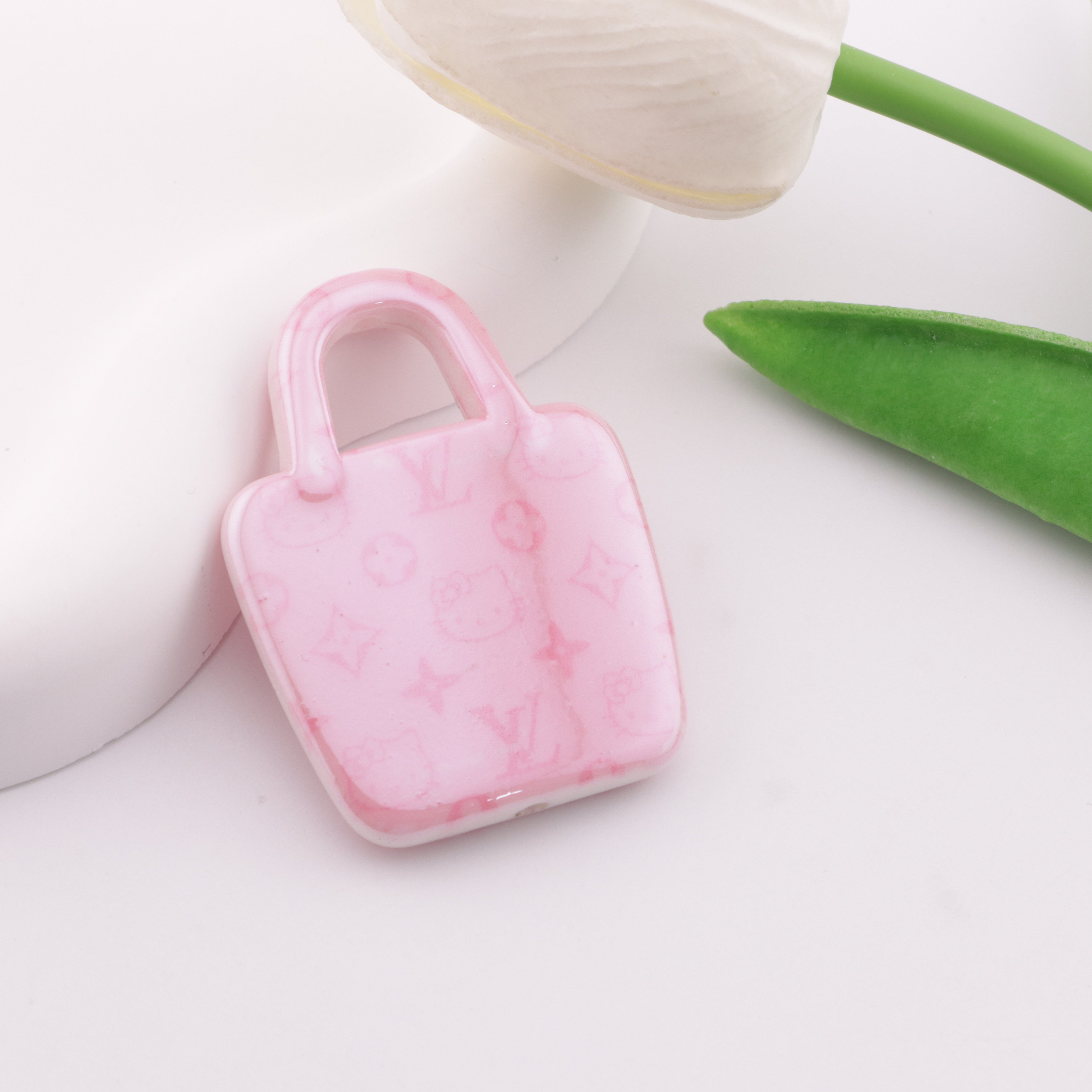 FS3886- 50×37mm LV Bag Acrylic Beads Zoe's DIY Shop