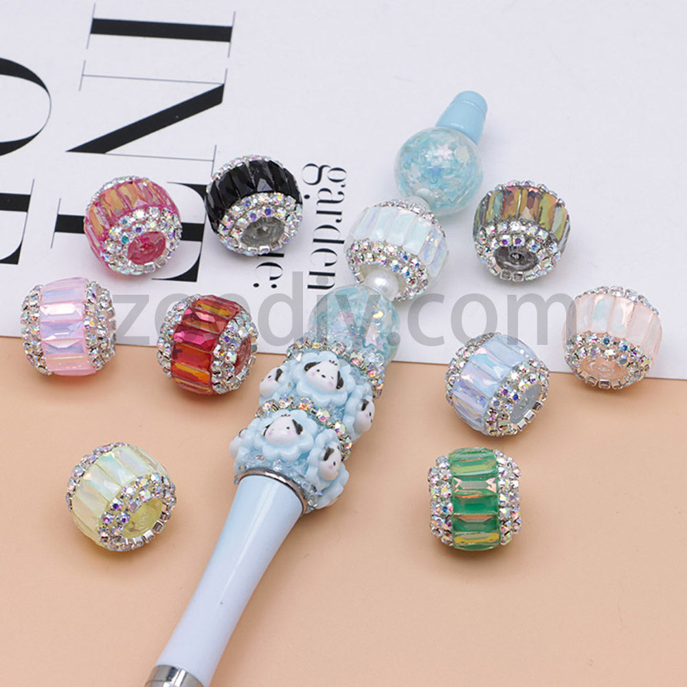 FS0365- 16MM Round Sparkling Beads Fit For Beadable Pens
