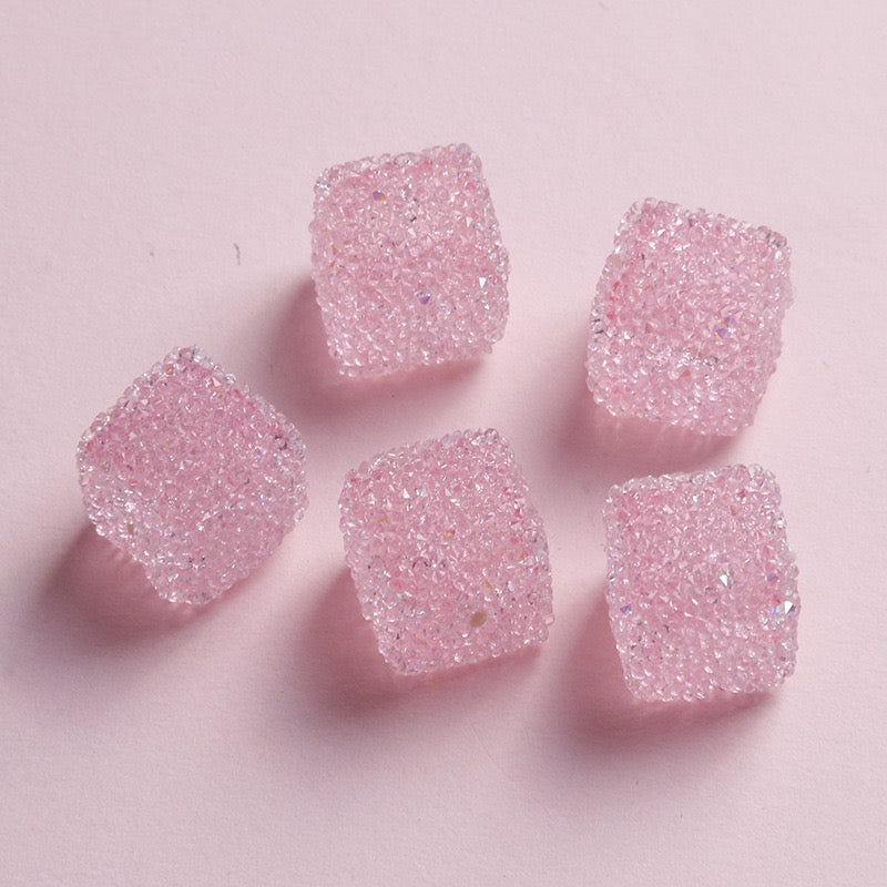 16MM Clear Sugar Cube Beads Fit For Beadable Pens