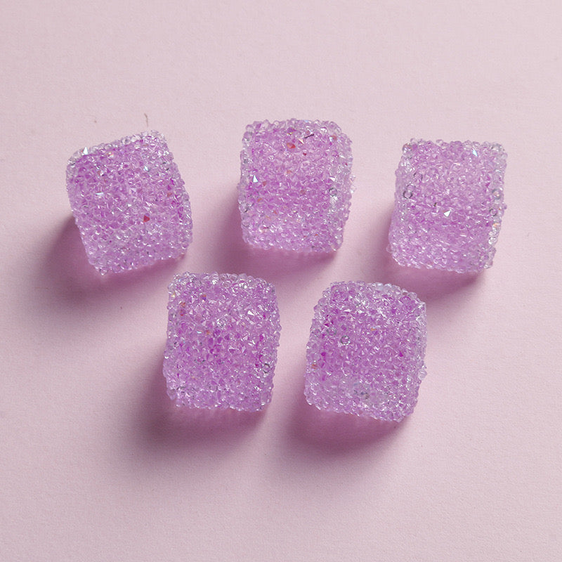 16MM Clear Sugar Cube Beads Fit For Beadable Pens