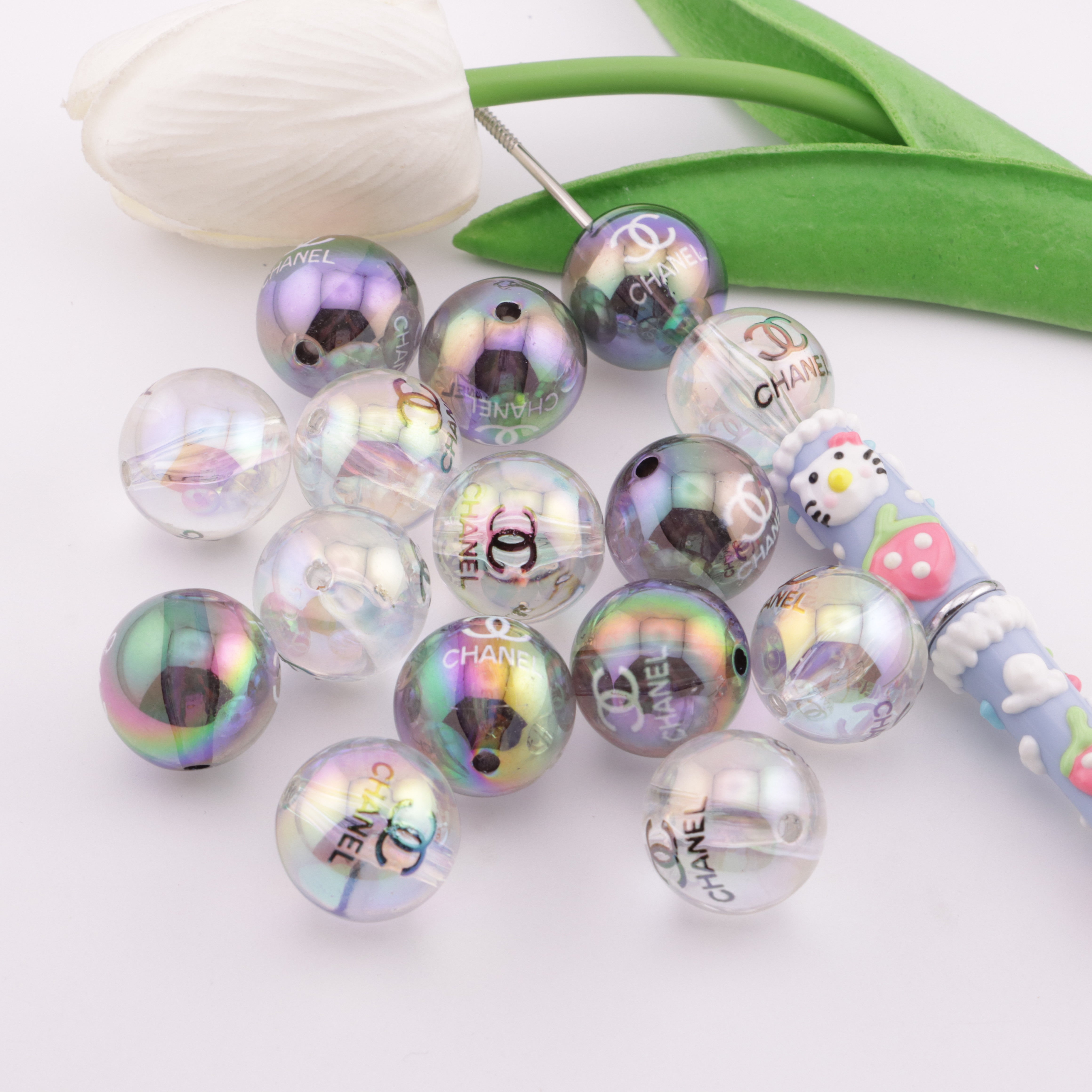 FS5536- 20mm High-Transparency UV-Coated  Acrylic Beads Zoe's DIY Shop