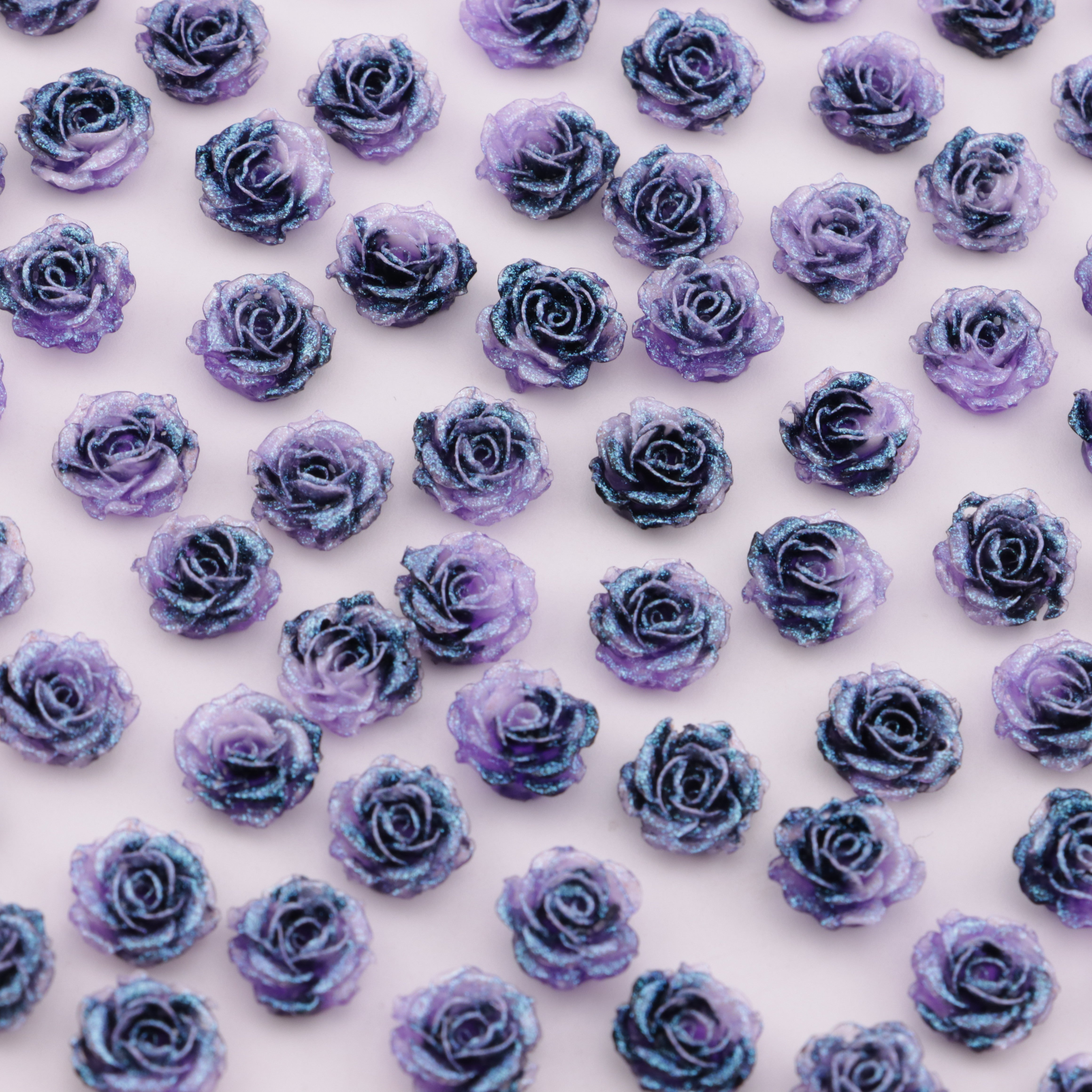 FS6214- 10mm Luminous Soft Flower Charms Night-Light Soft Flower Patches