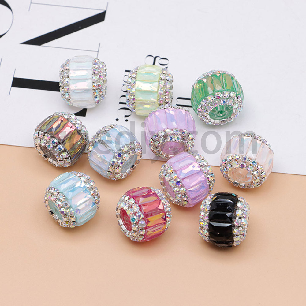 FS0365- 16mm 원형 반짝이 비즈 (비딩 가능 펜용)