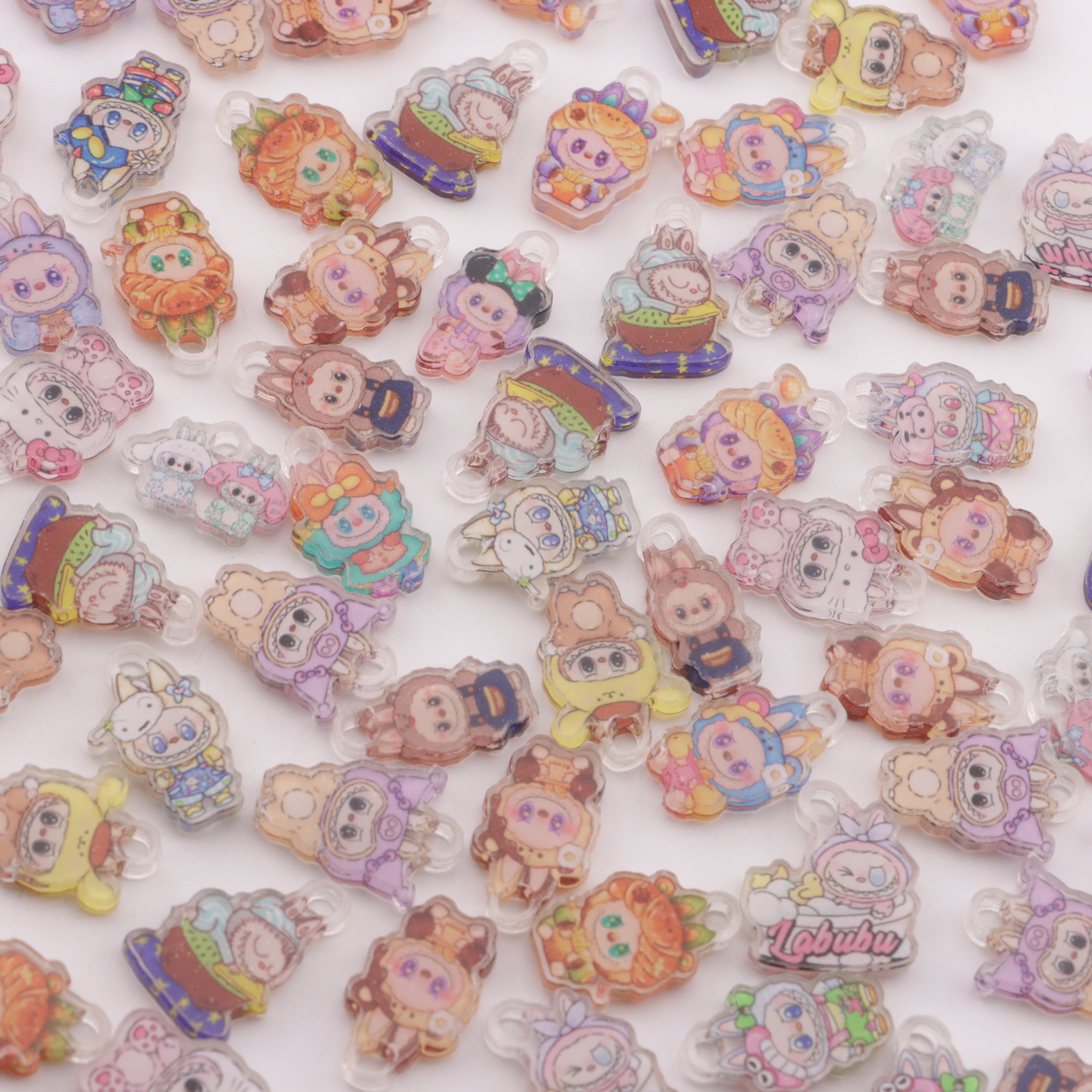 FS5966- About 17mm LABUBU Acrylic With Hanging Hole Acrylic Sheet With Hanging Hole