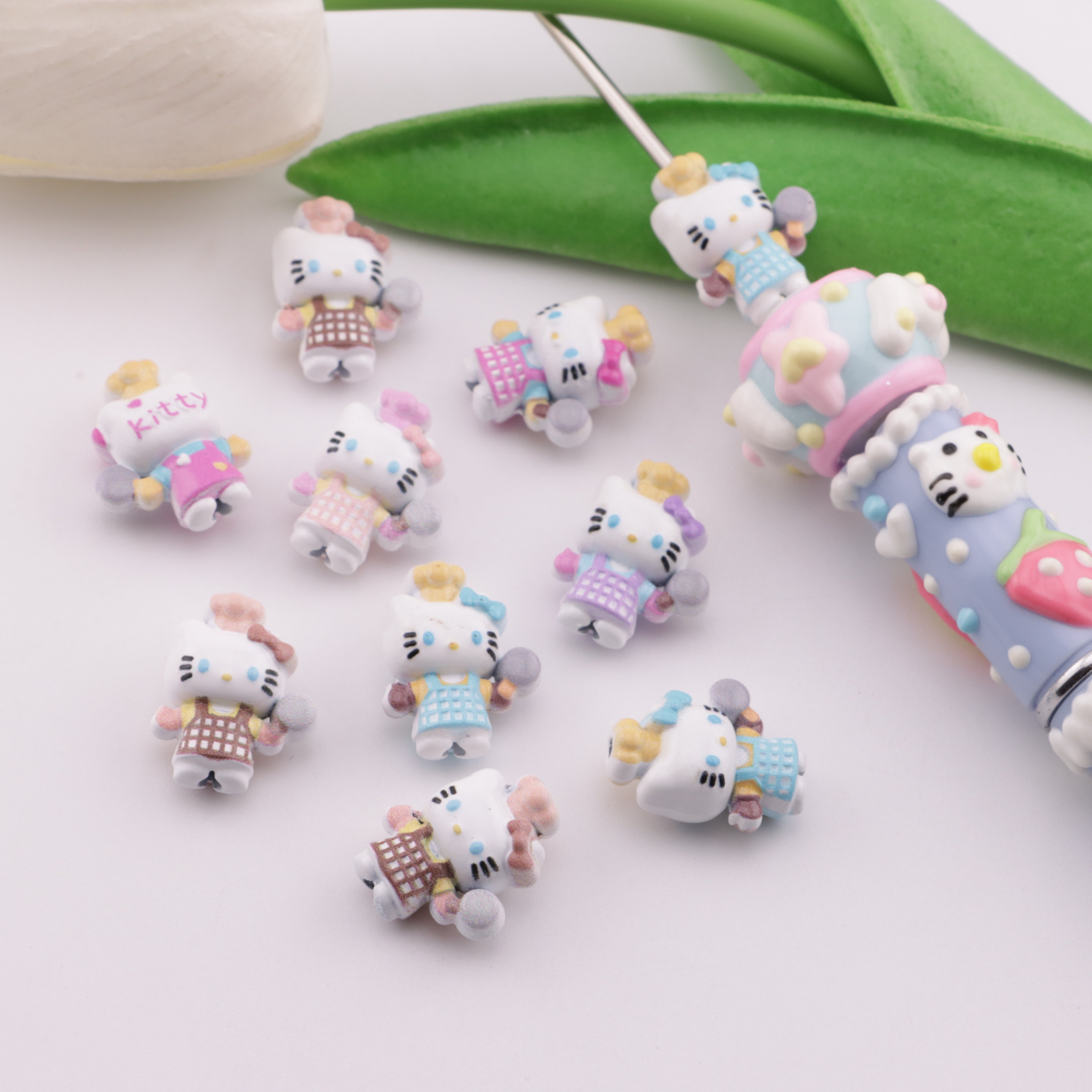 FS6223- Kitty Alloy Beads