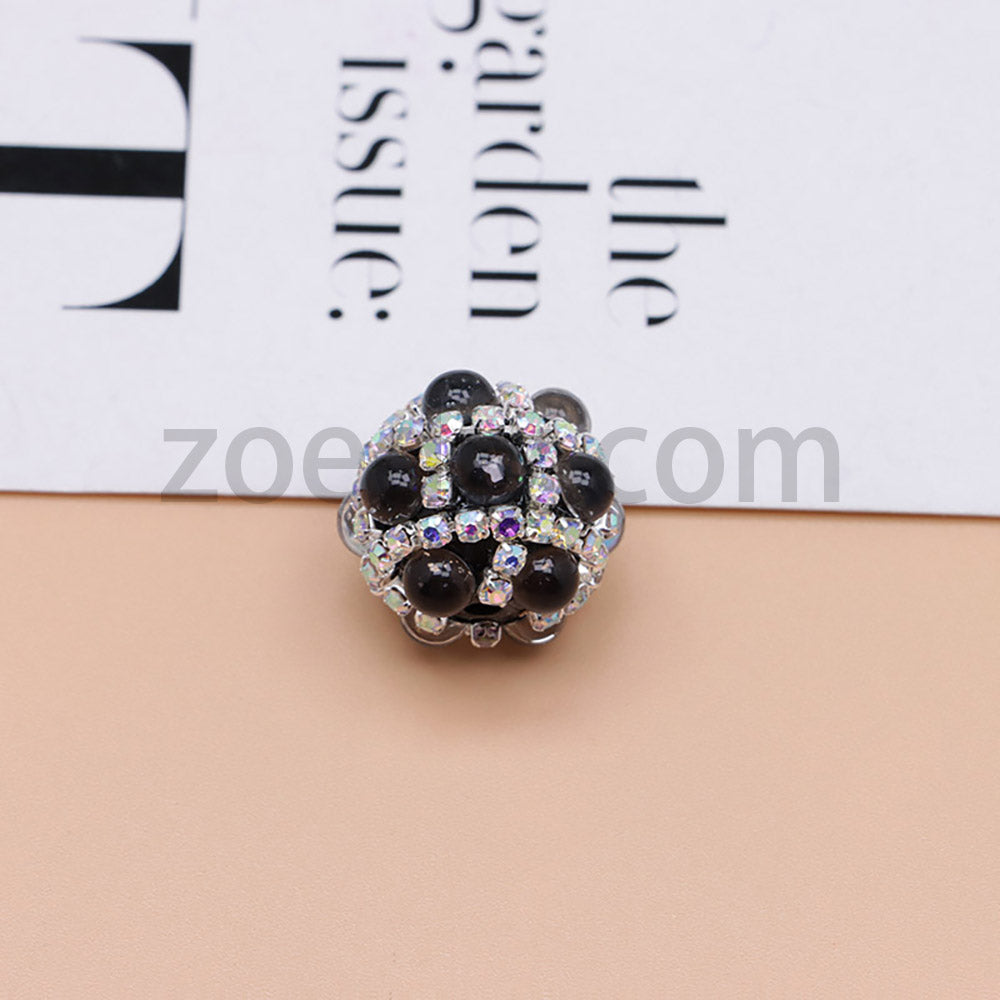 FS0366-16MM 혼합 색상 진주 풀 다이아몬드 인어 유리 구슬 (비즈 펜용)