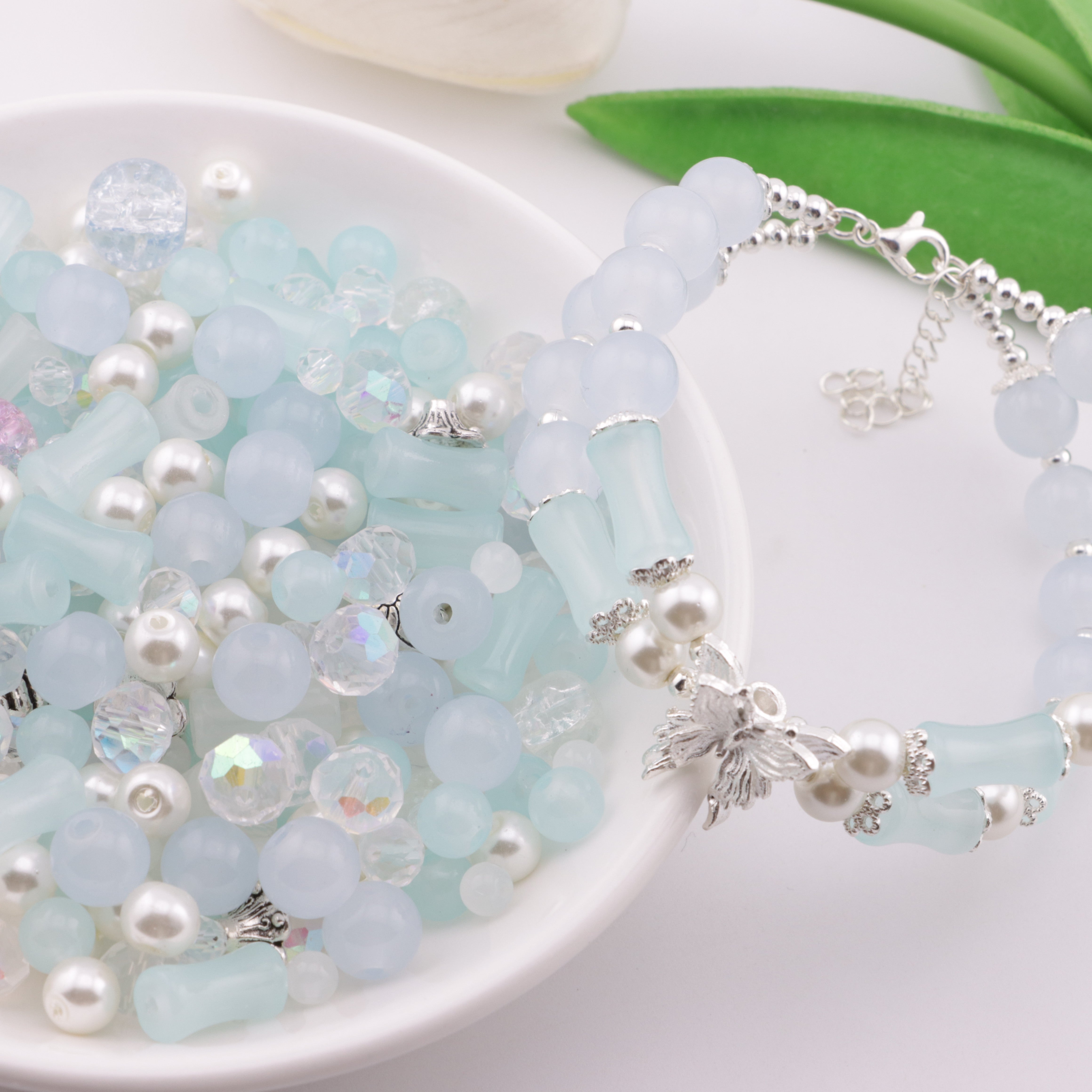 FS3843- Blue-Style Mixed Glass Beads