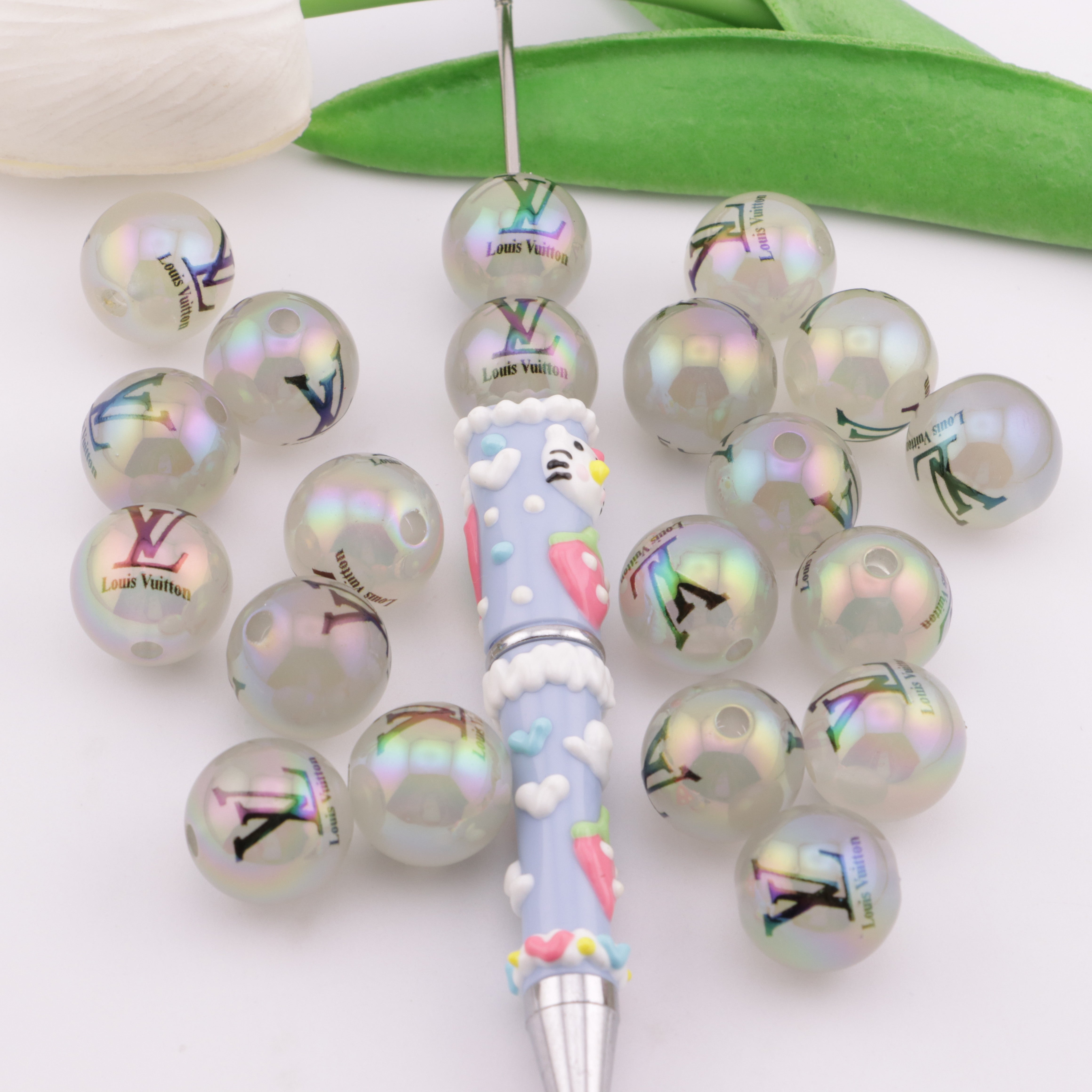 FS3231- 16mm Glow-in-the-dark LV Beads Zoe's DIY Shop