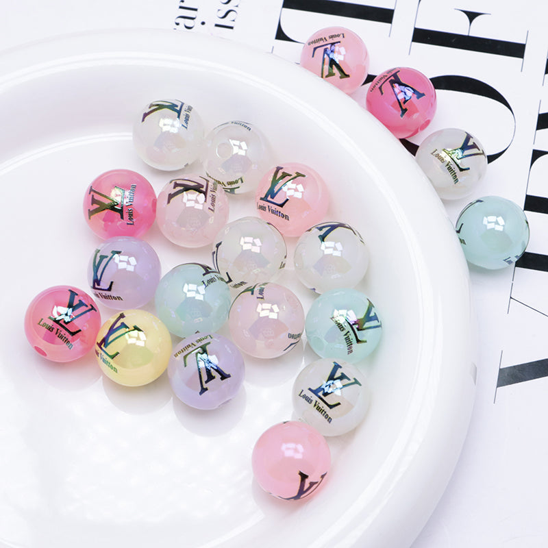 FS4654- 16mm LV Beads In Mixed Colors Zoe's DIY Shop