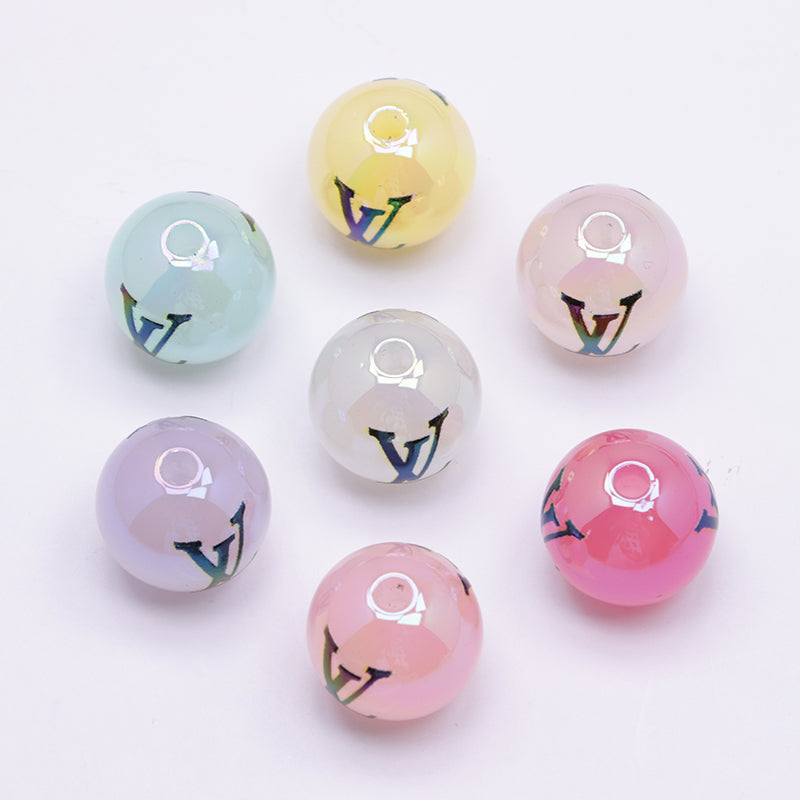 FS4654- 16mm LV Beads In Mixed Colors Zoe's DIY Shop