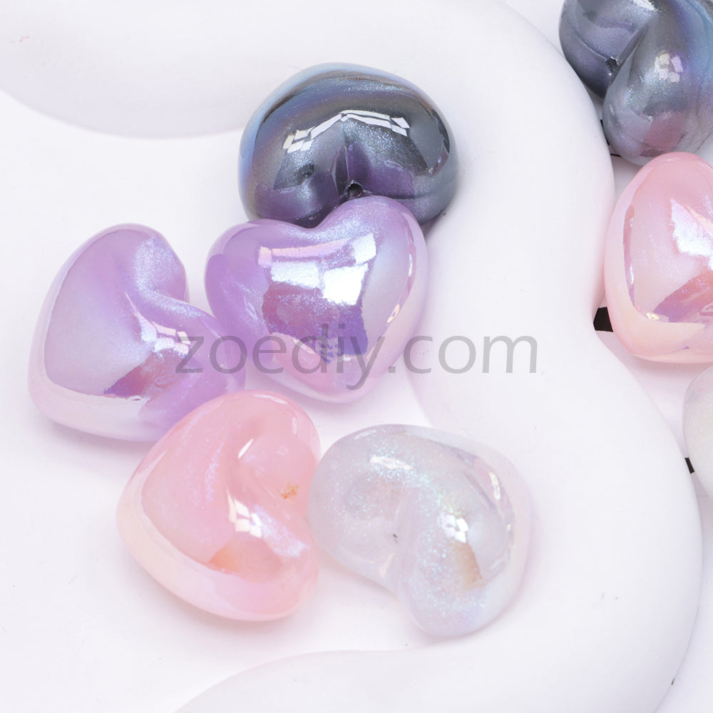 FS3431 Heart Half Hole Pendant Beads