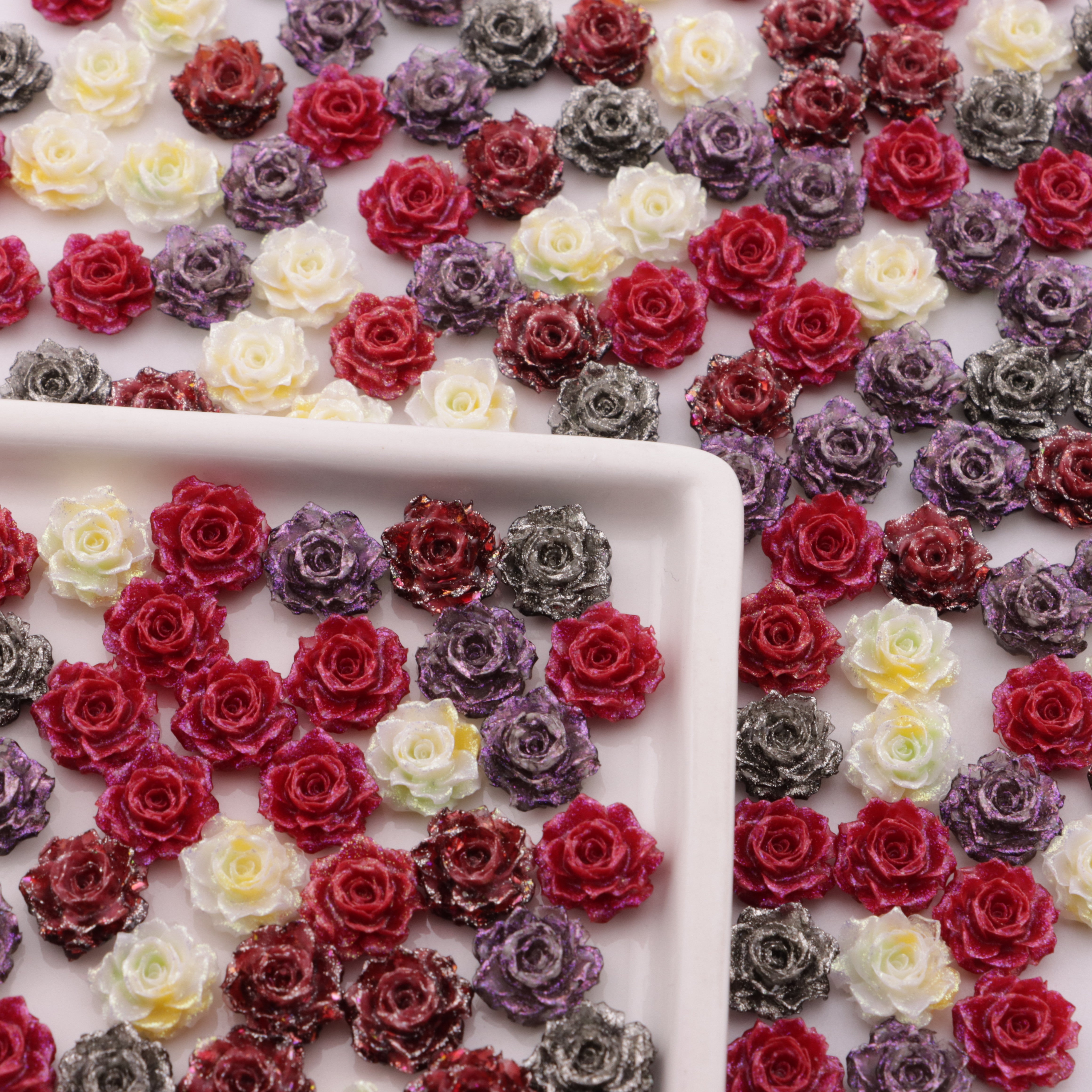 FS6315- About 11Mm Luminous Flower Charms Nightglow True Love Small Flower Patches