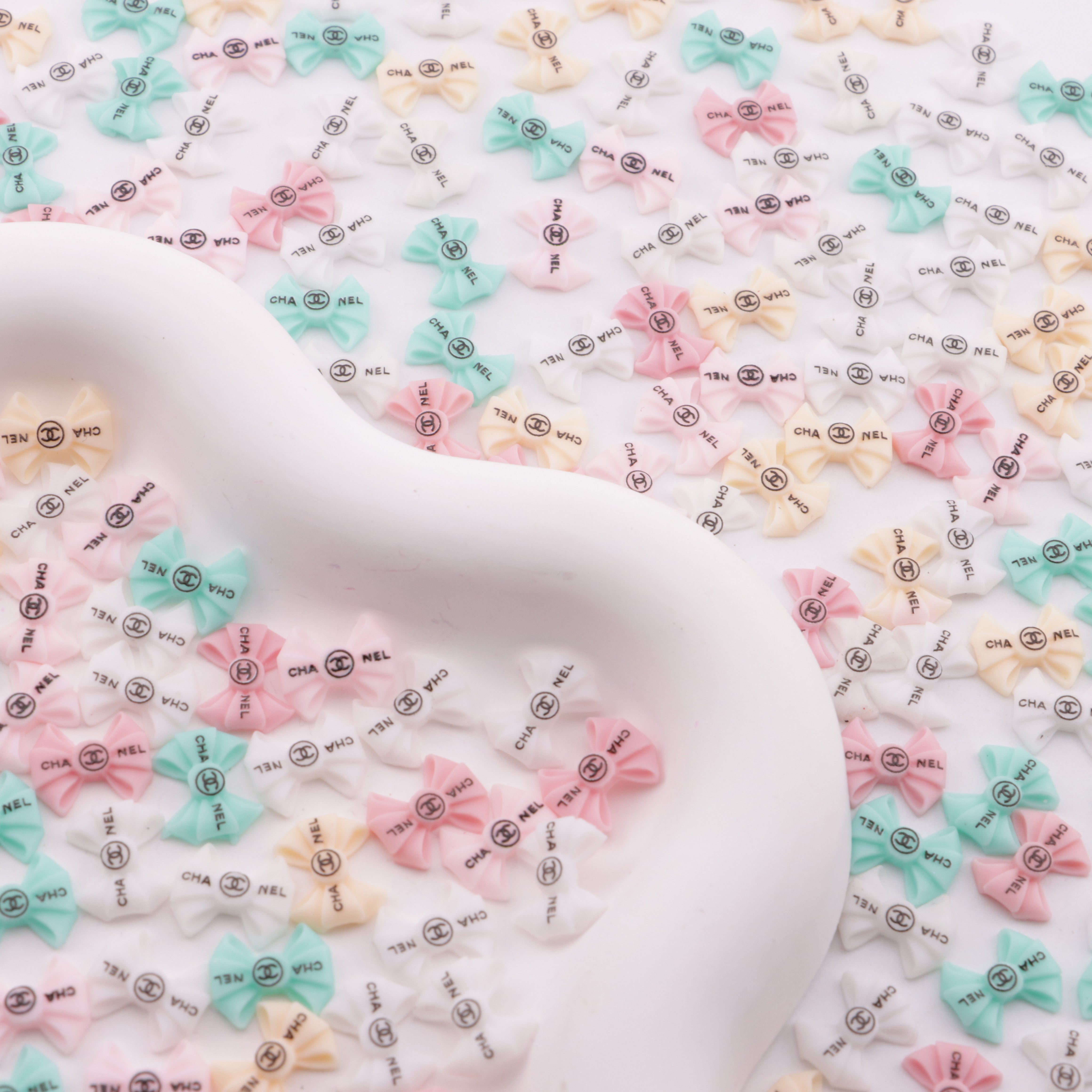 FS6282- About 11×10mm Cc Colorful Bows Charms Mixed-Color Bowknot Patches Zoe's DIY Shop