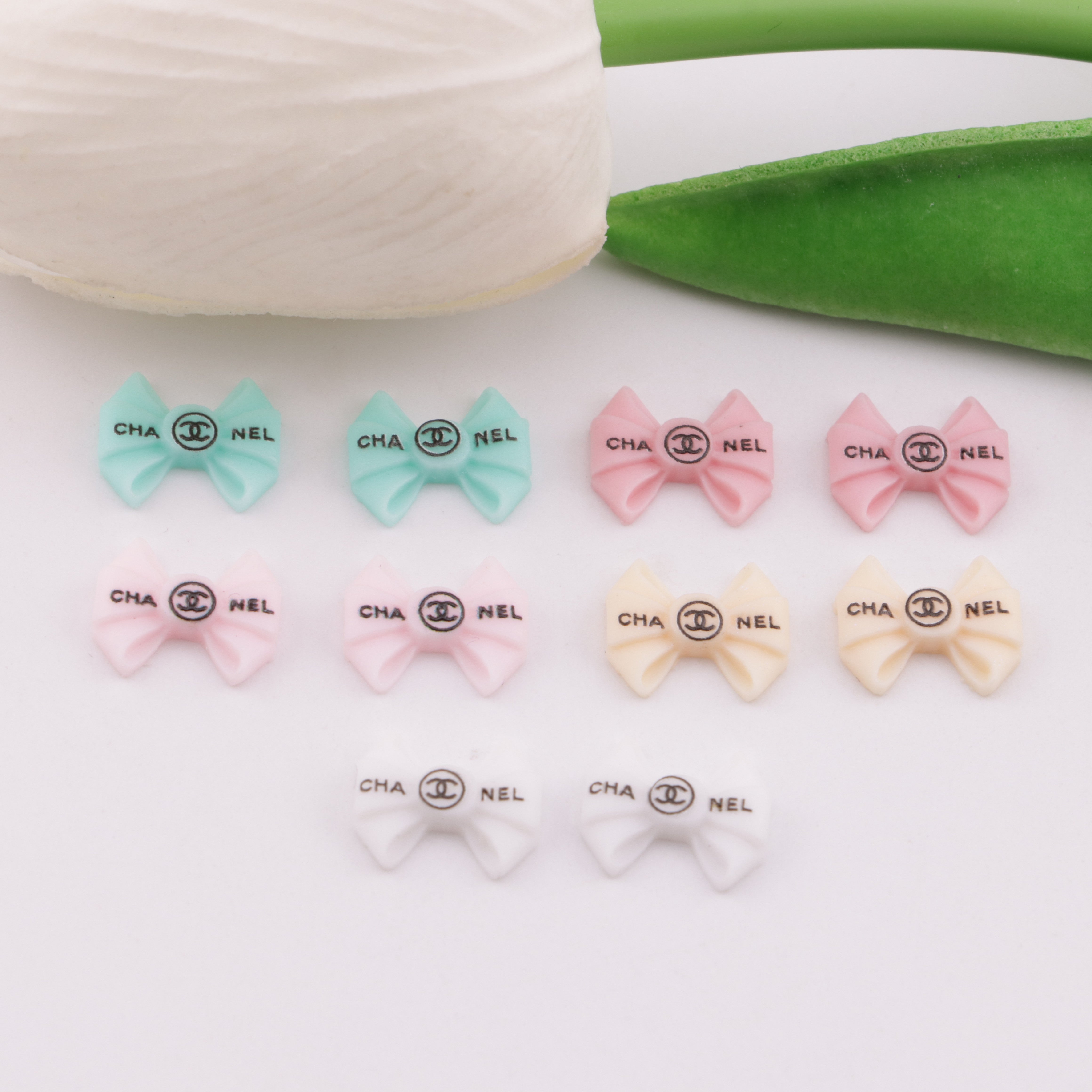 FS6282- About 11×10mm Cc Colorful Bows Charms Mixed-Color Bowknot Patches Zoe's DIY Shop