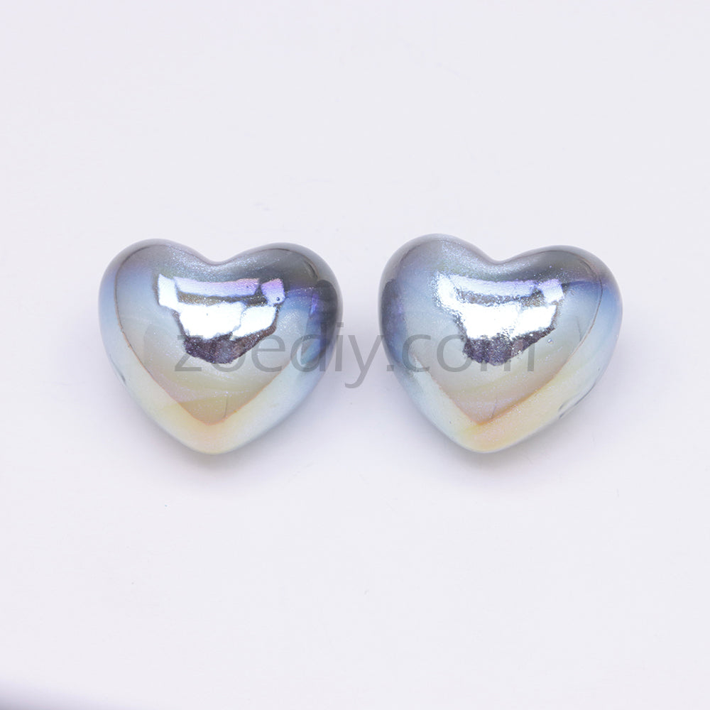 FS3431 Heart Half Hole Pendant Beads