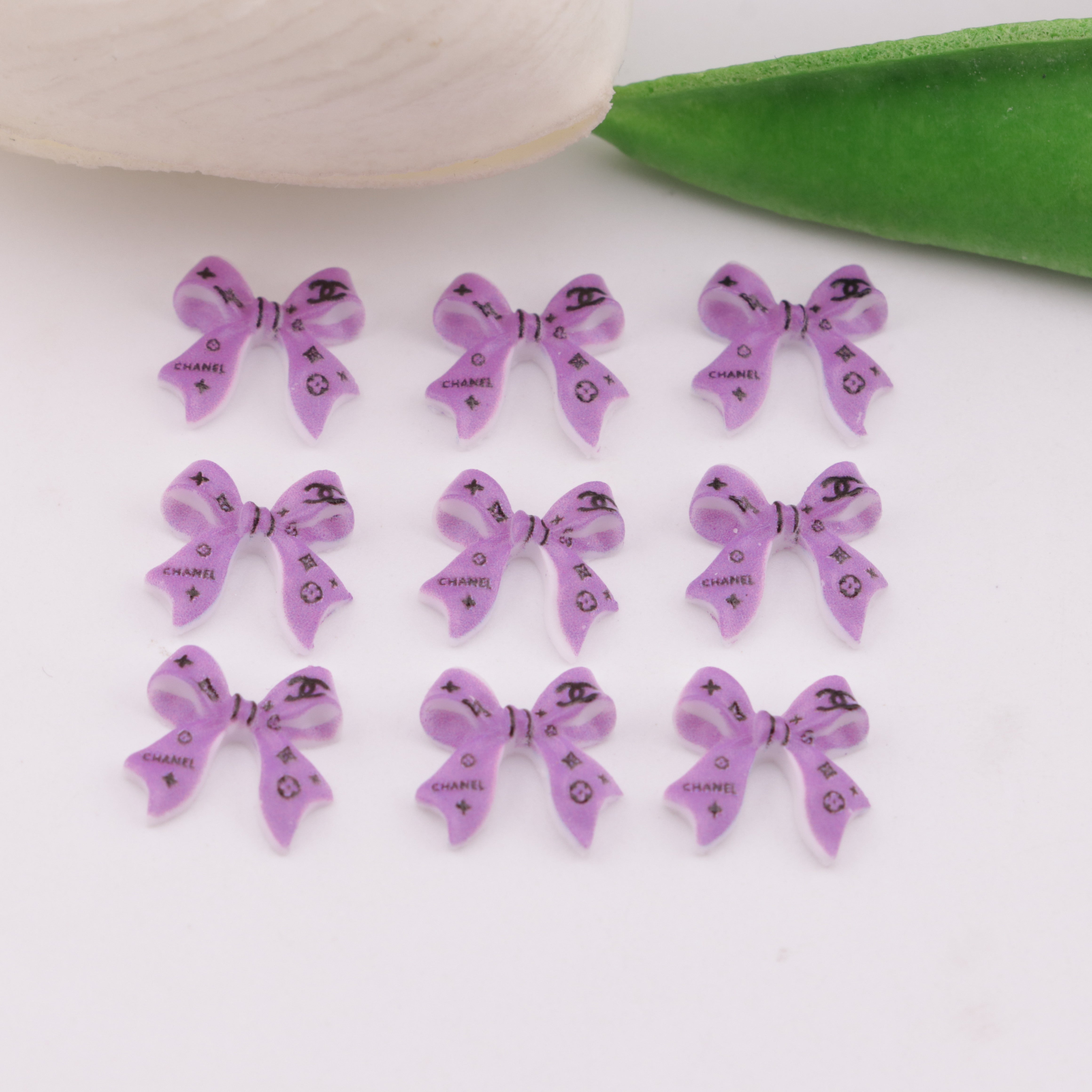 FS6281- About 11mm CC Bows Charms Ribbon Bowknot Patches Zoe's DIY Shop