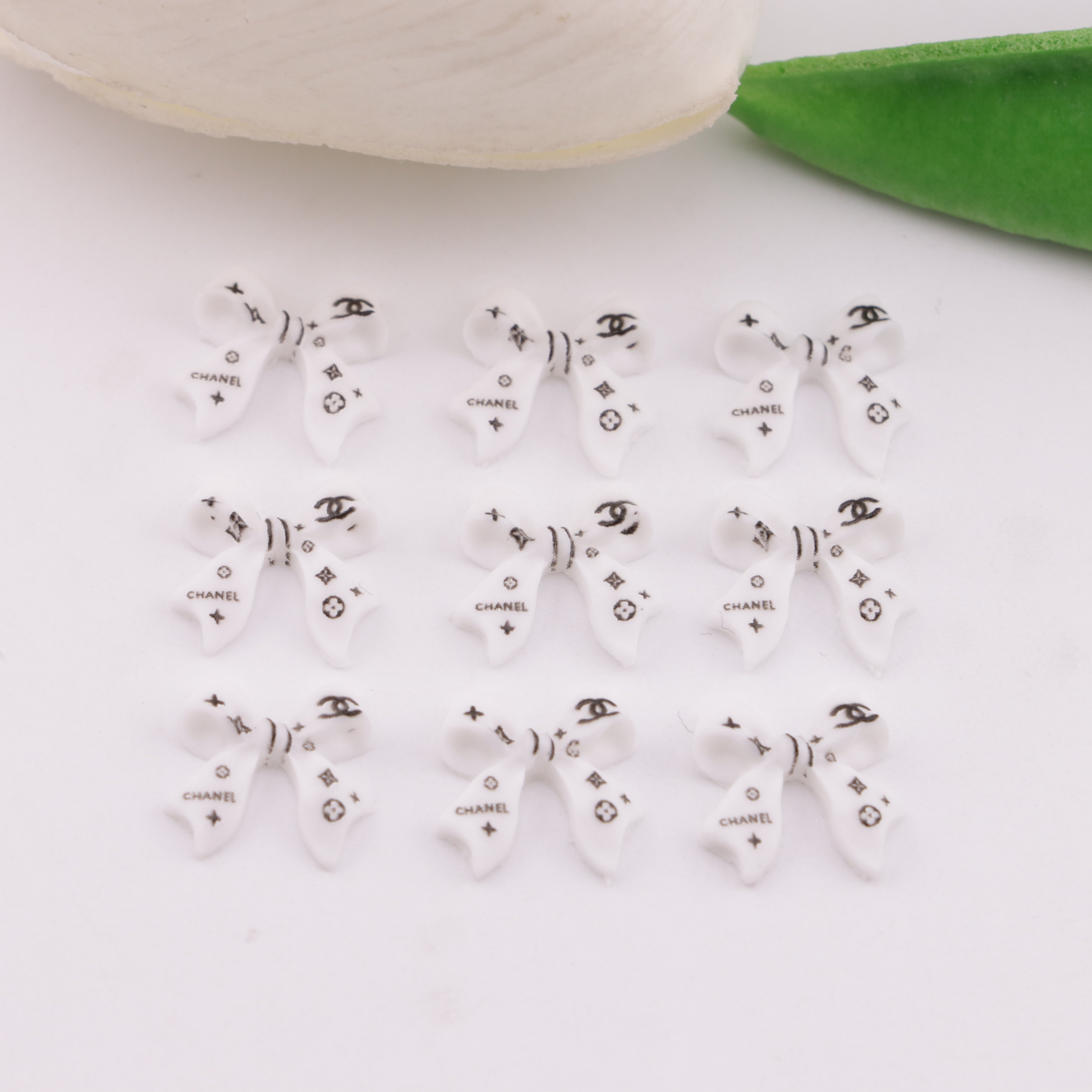 FS6281- About 11mm CC Bows Charms Ribbon Bowknot Patches Zoe's DIY Shop