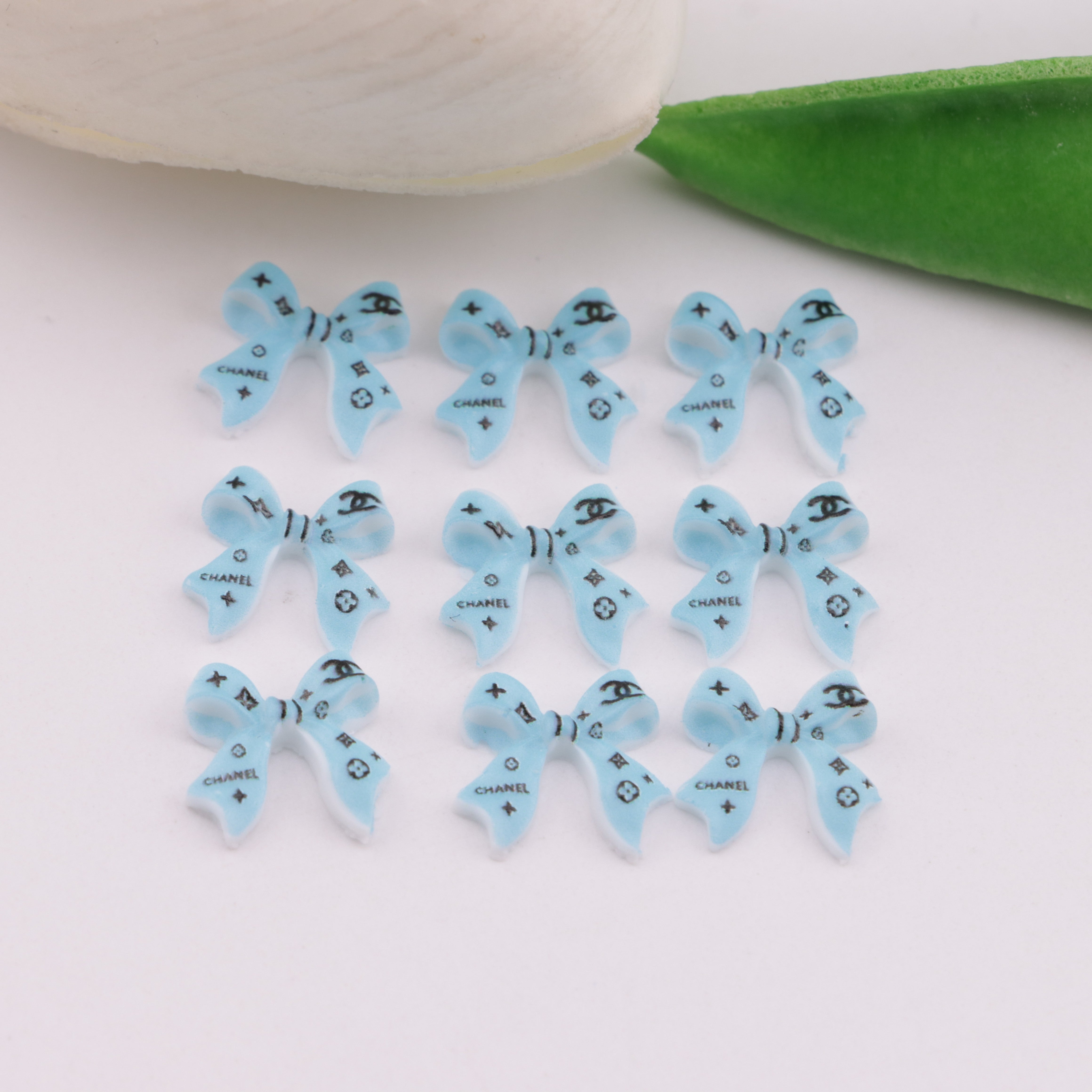 FS6281- About 11mm CC Bows Charms Ribbon Bowknot Patches Zoe's DIY Shop