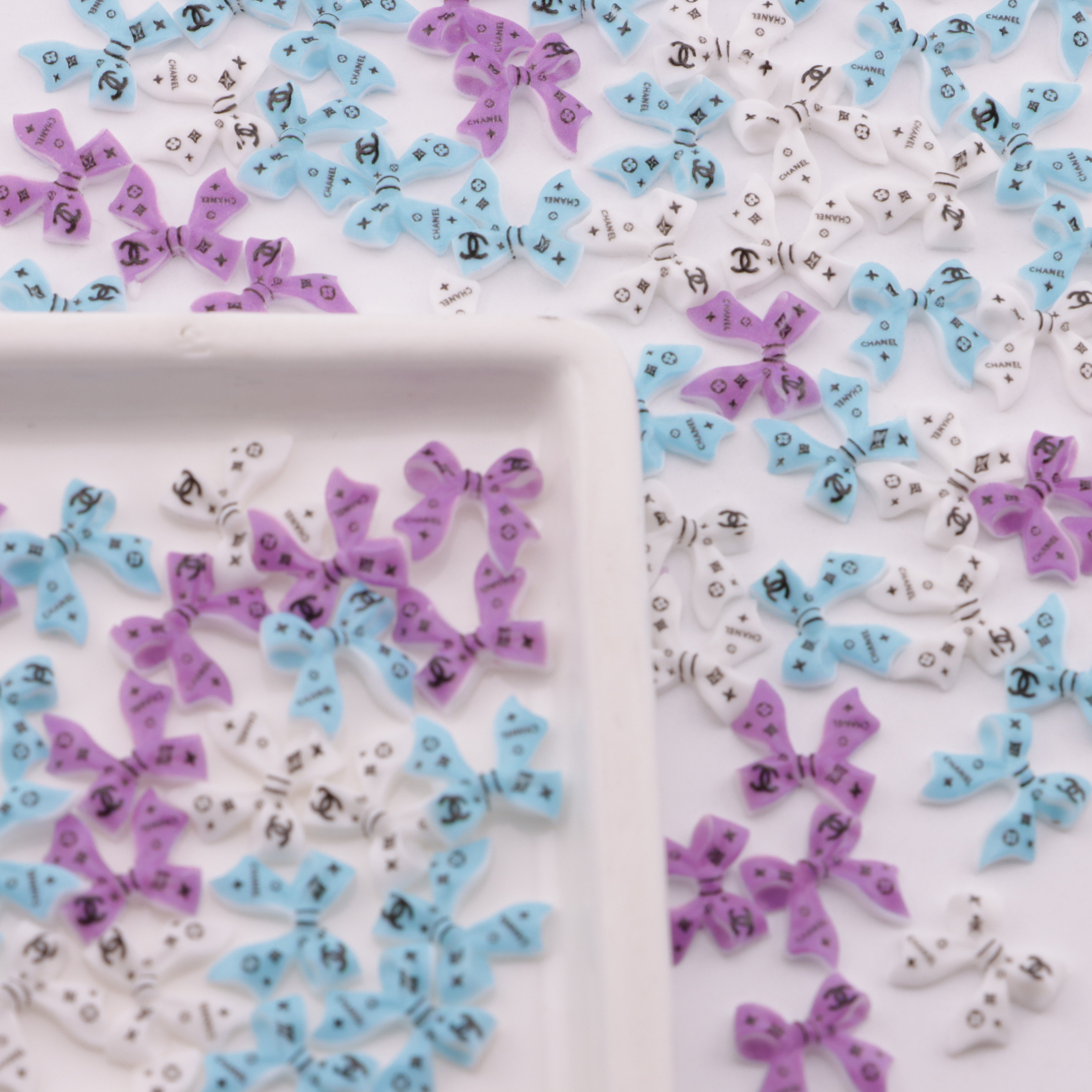 FS6281- About 11mm CC Bows Charms Ribbon Bowknot Patches Zoe's DIY Shop