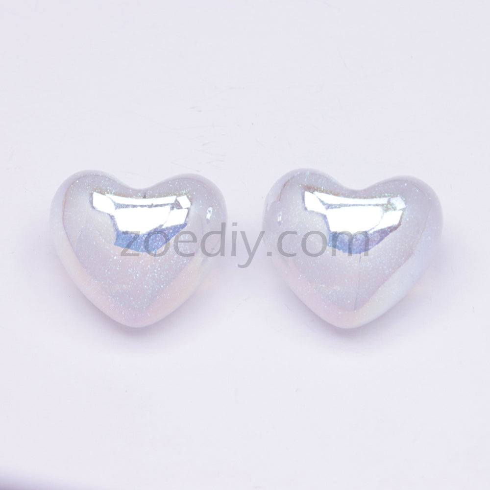 FS3431 Heart Half Hole Pendant Beads