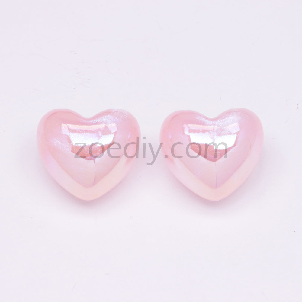 FS3431 Heart Half Hole Pendant Beads