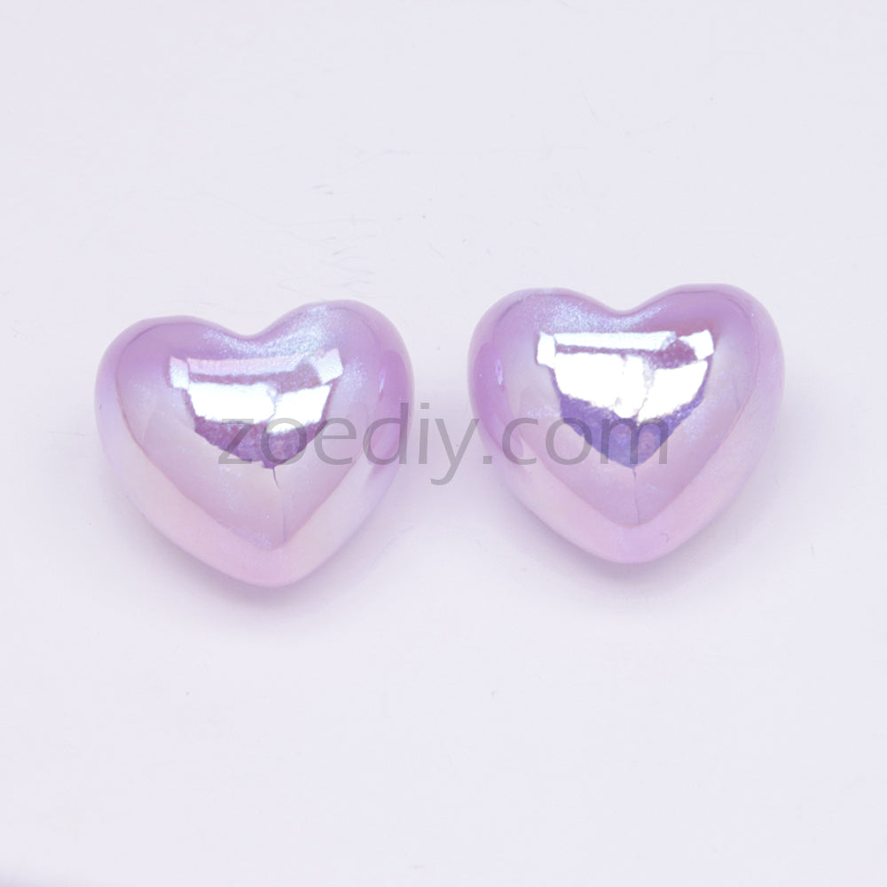 FS3431 Heart Half Hole Pendant Beads