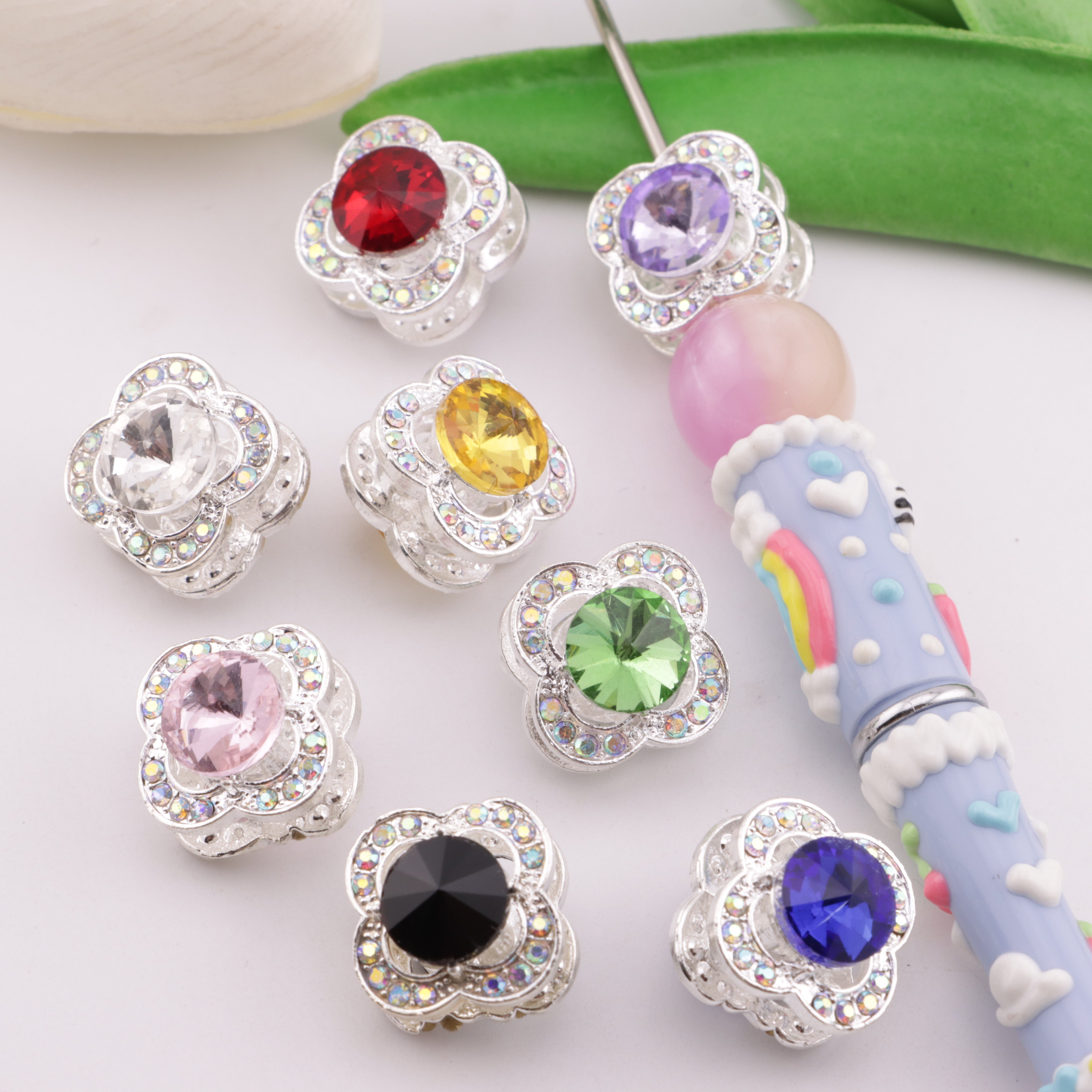 FS6335- Four - Leaf Clover Four - Way Alloy Beads