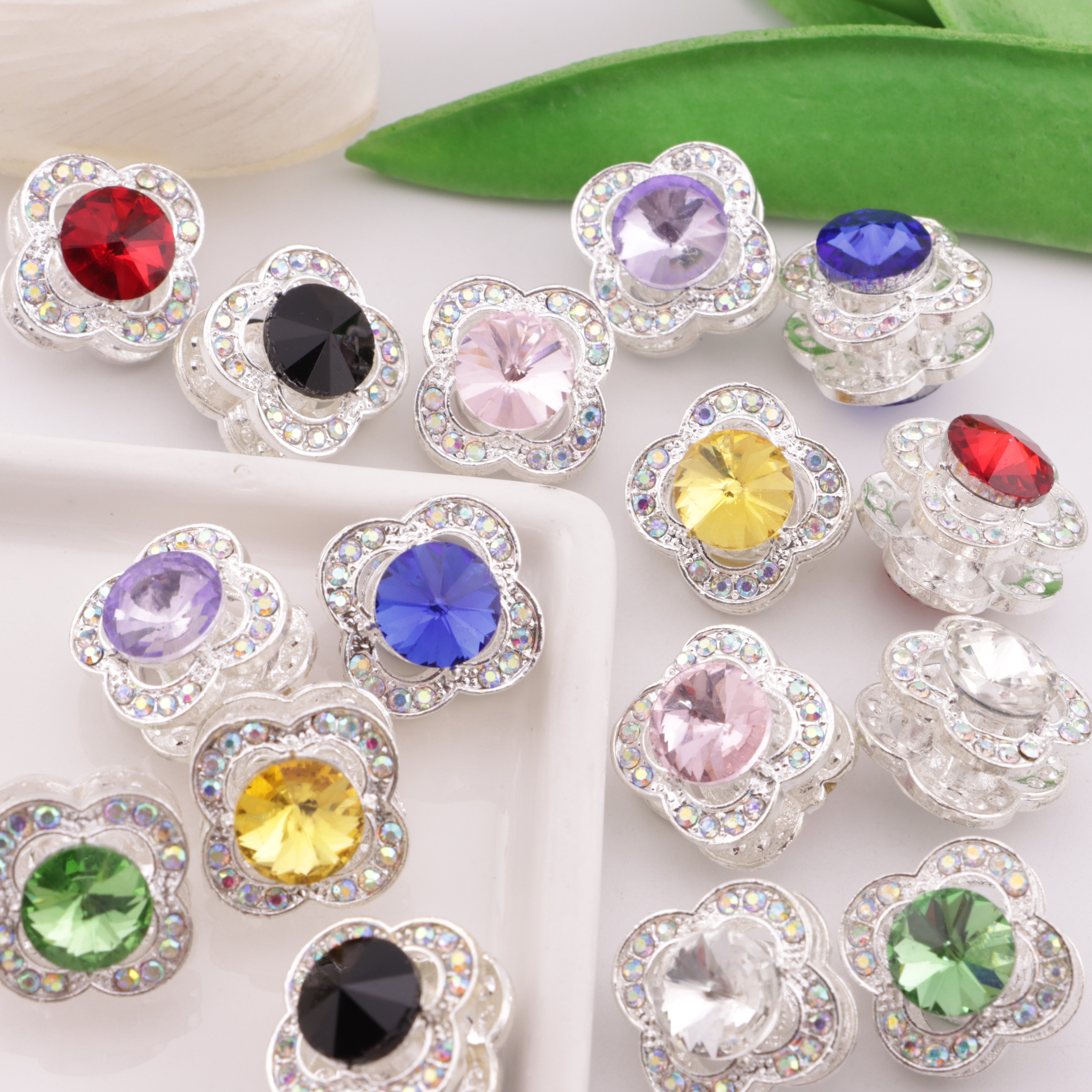 FS6335- Four - Leaf Clover Four - Way Alloy Beads