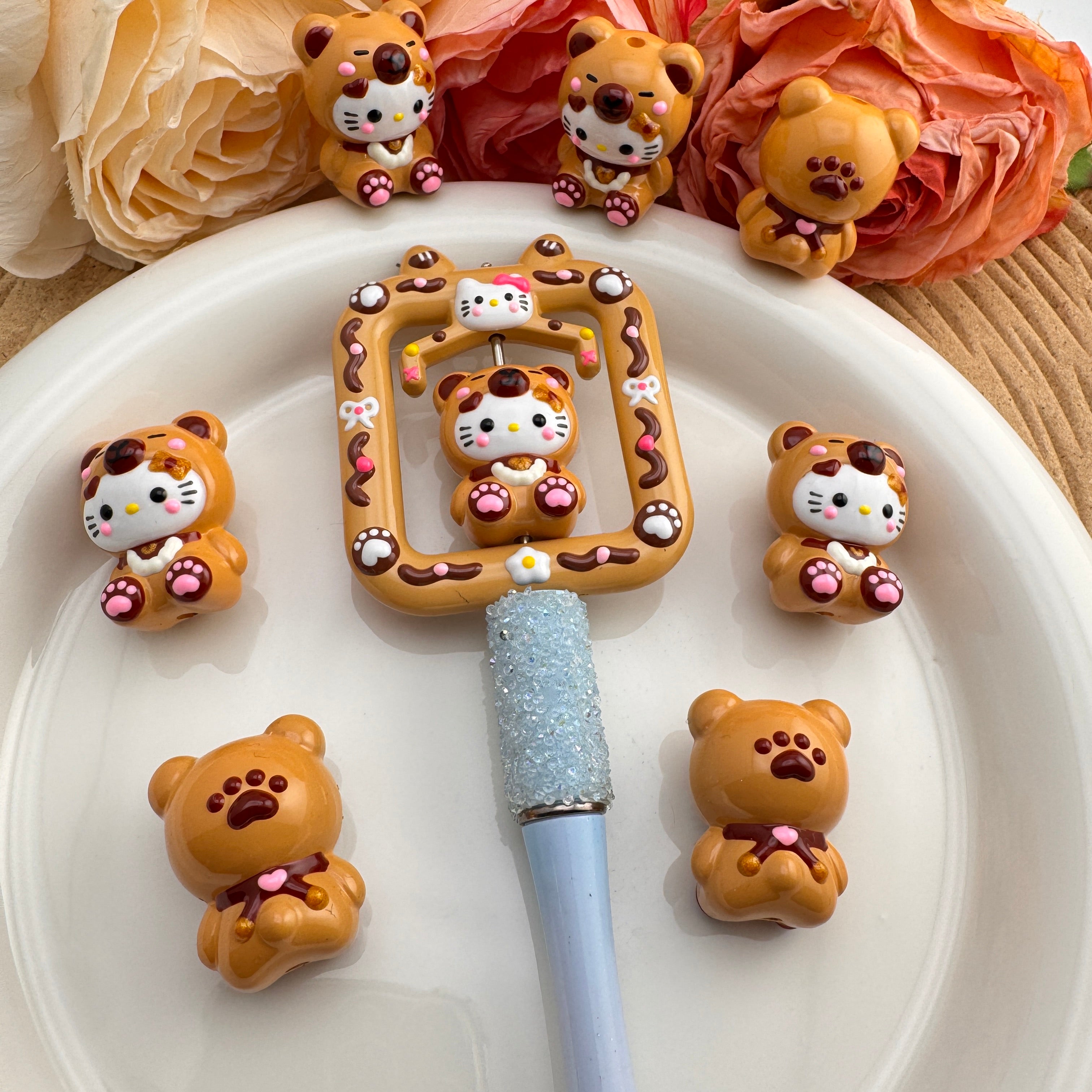 HK 3D Hand-Painted Beads Zoe DIY Wholesale