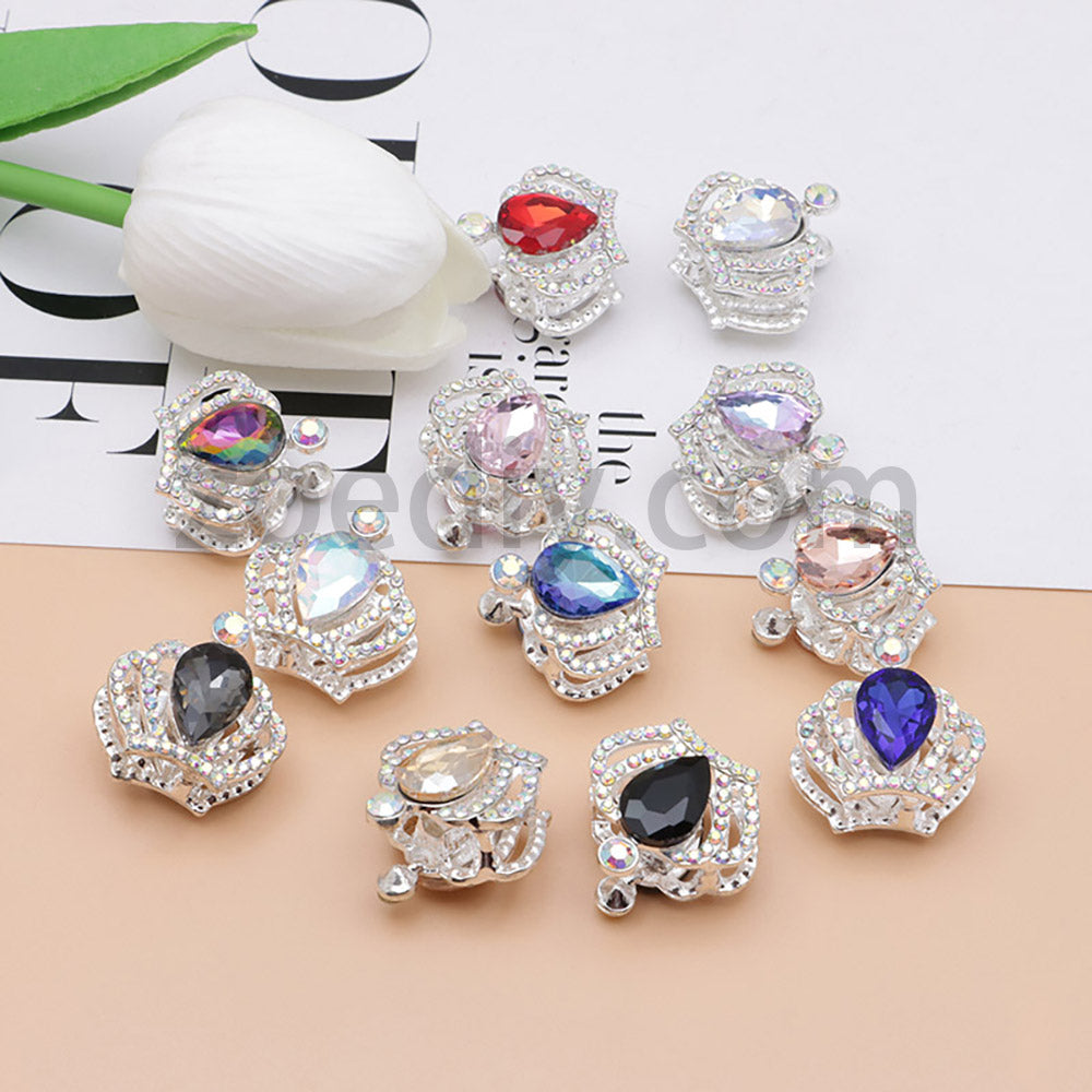 FS4838-Diamond Crown Alloy Beads Fit For Beadable Pens