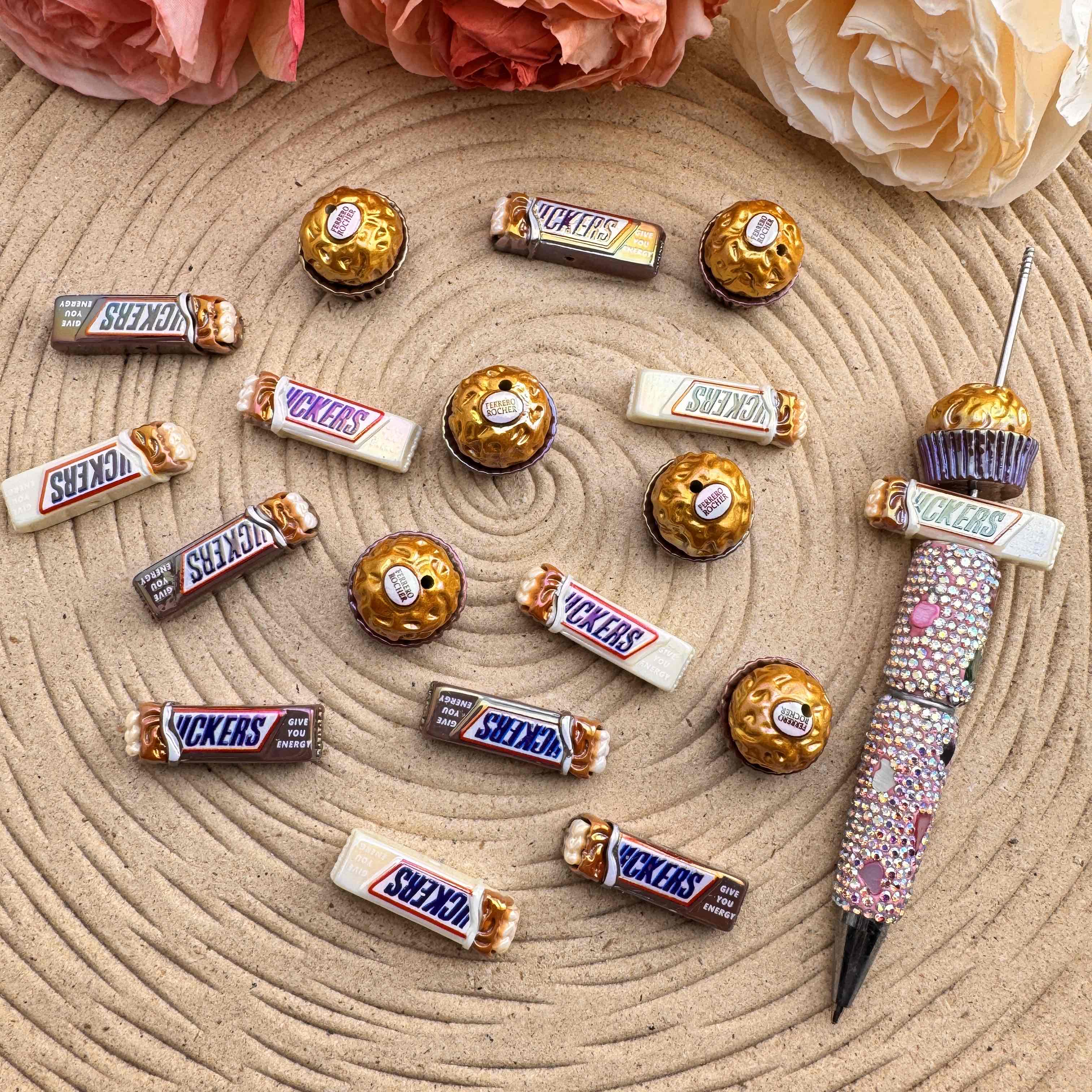 FS10066-Mixed UV Chocolate Resin Beads