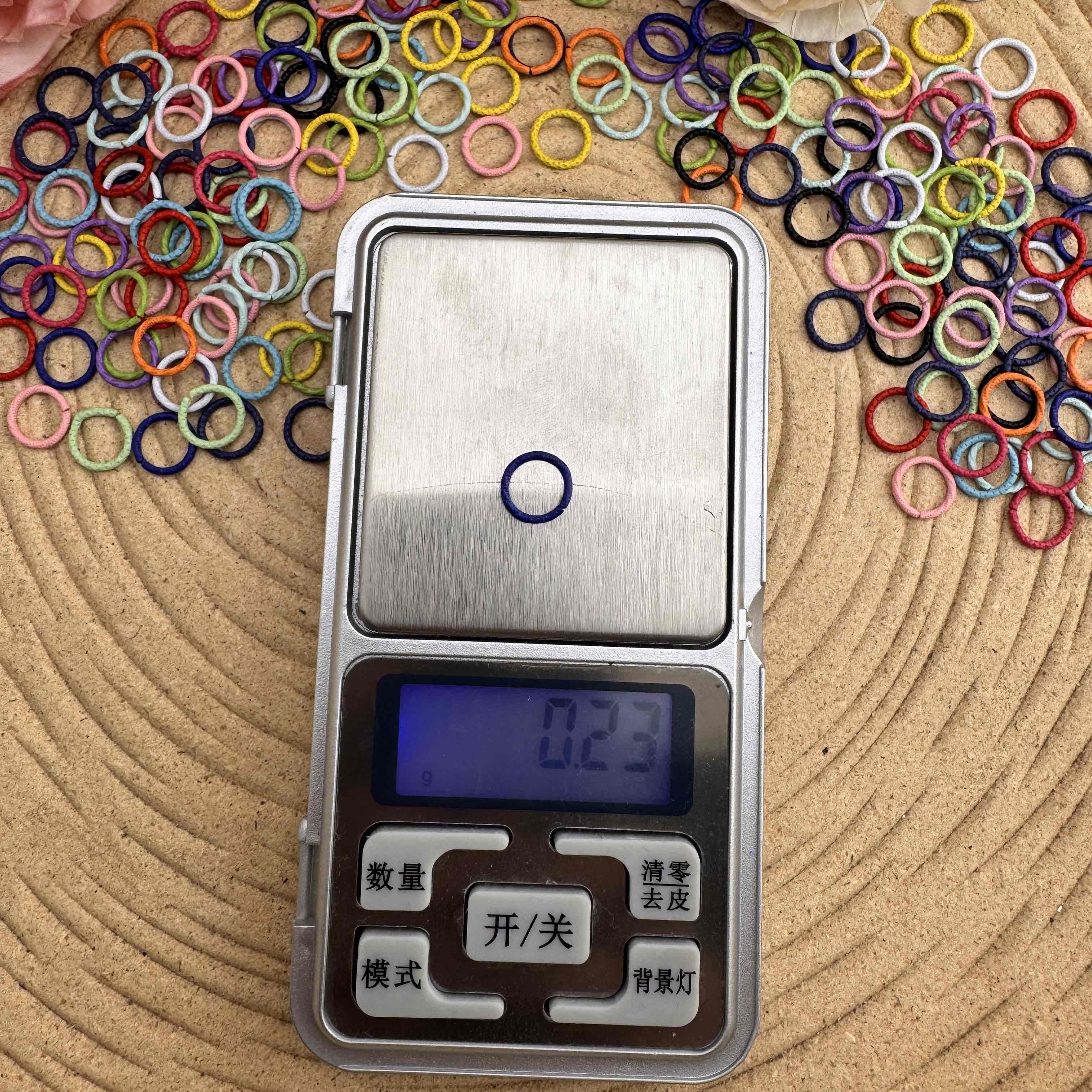 FS10082-10mm Random Mixed Color Closed Ring For Making Keychain Jewelry Making