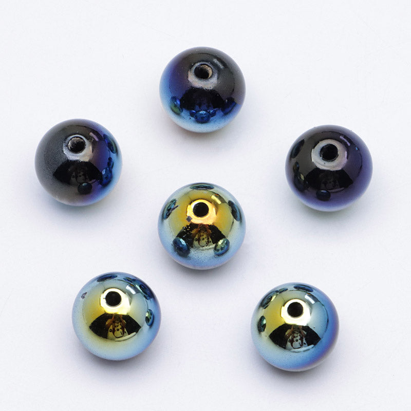 FS4465- 12mm Uv Black Cat Eye Beads Fit For Pen