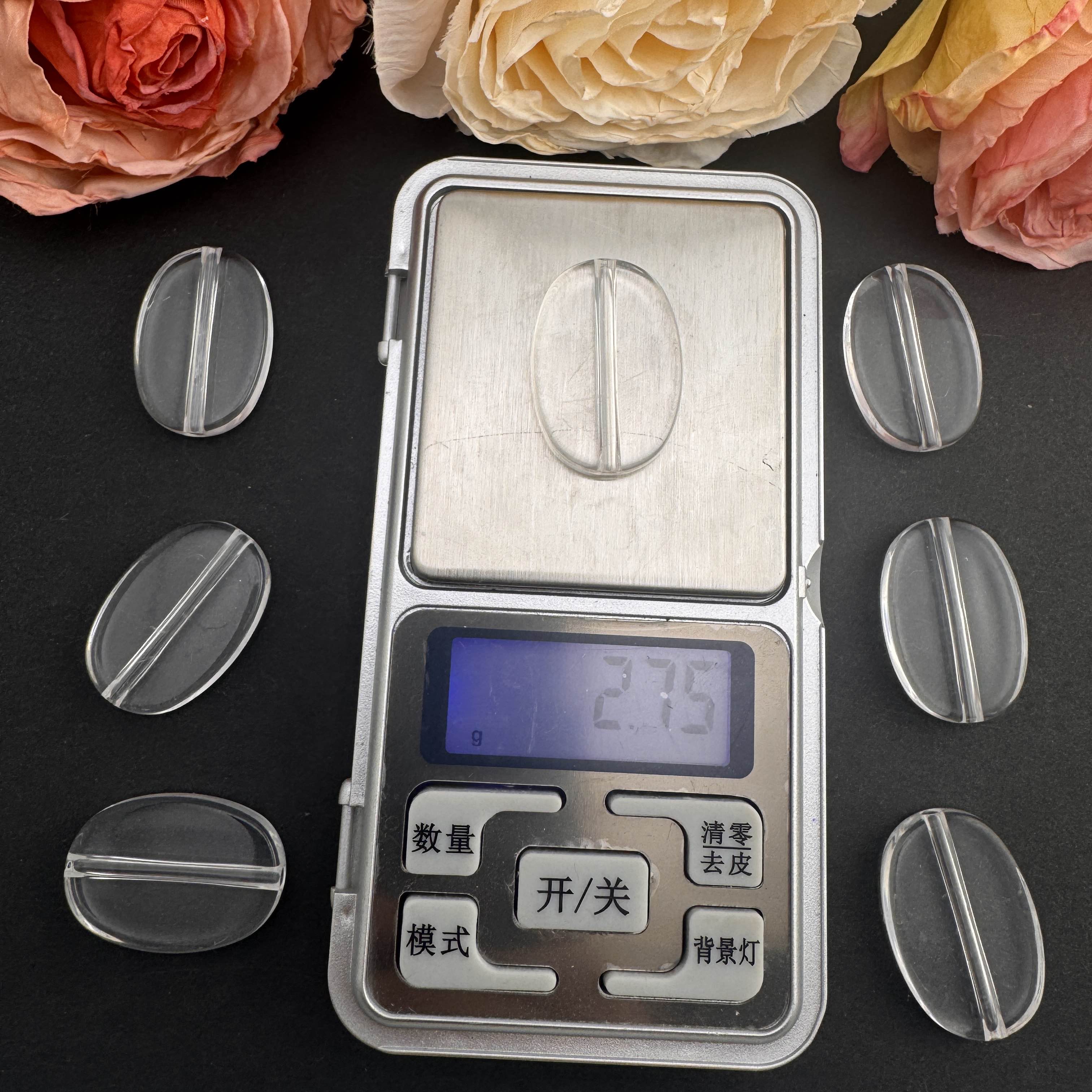 FS10158-About 20×30mm Clear Based Beads