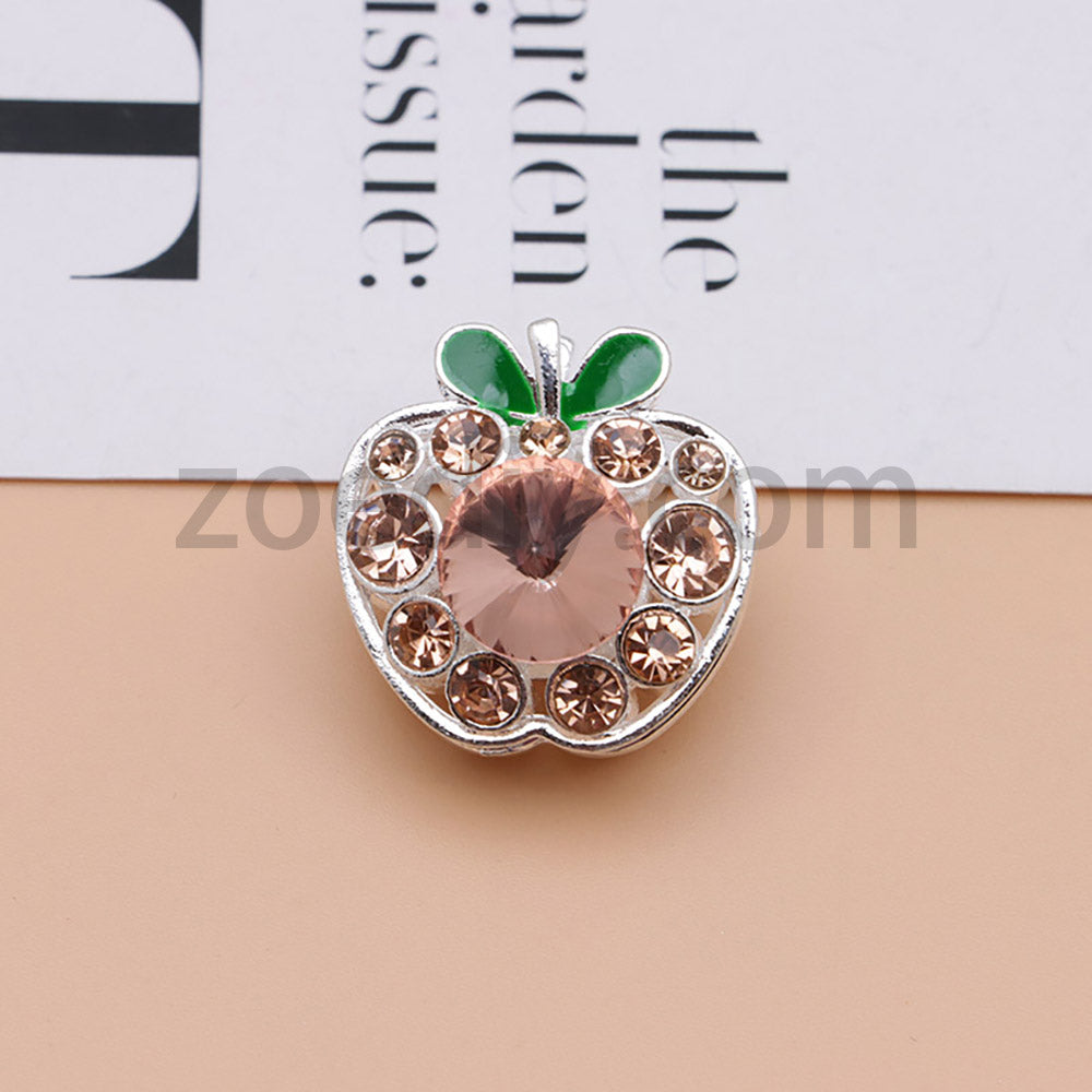 FS4840-Apple Alloy Beads Fit For Beadable Pens