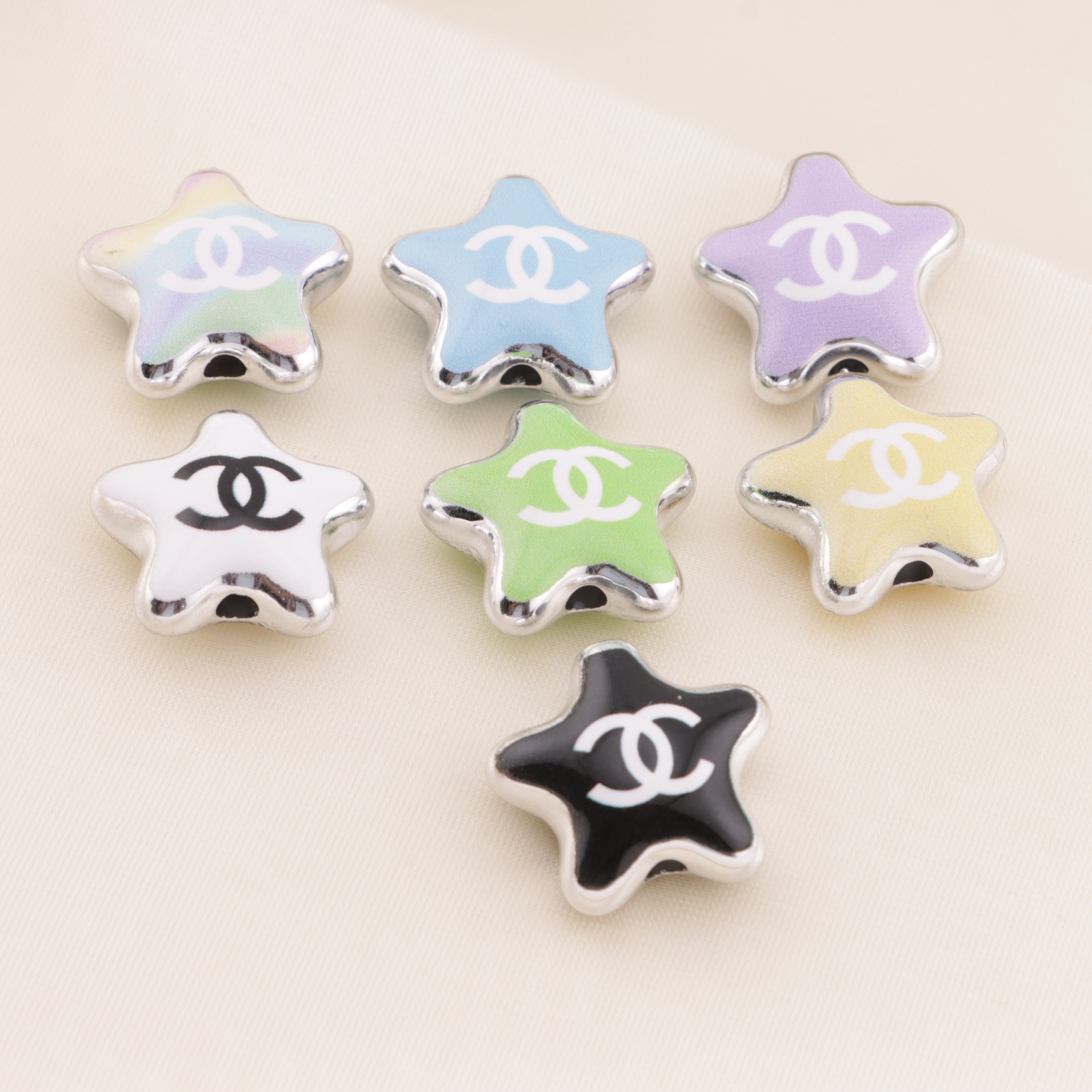 FS6433- Approximately 16mm Five-Pointed Star Acrylic Beads Zoe's DIY Shop