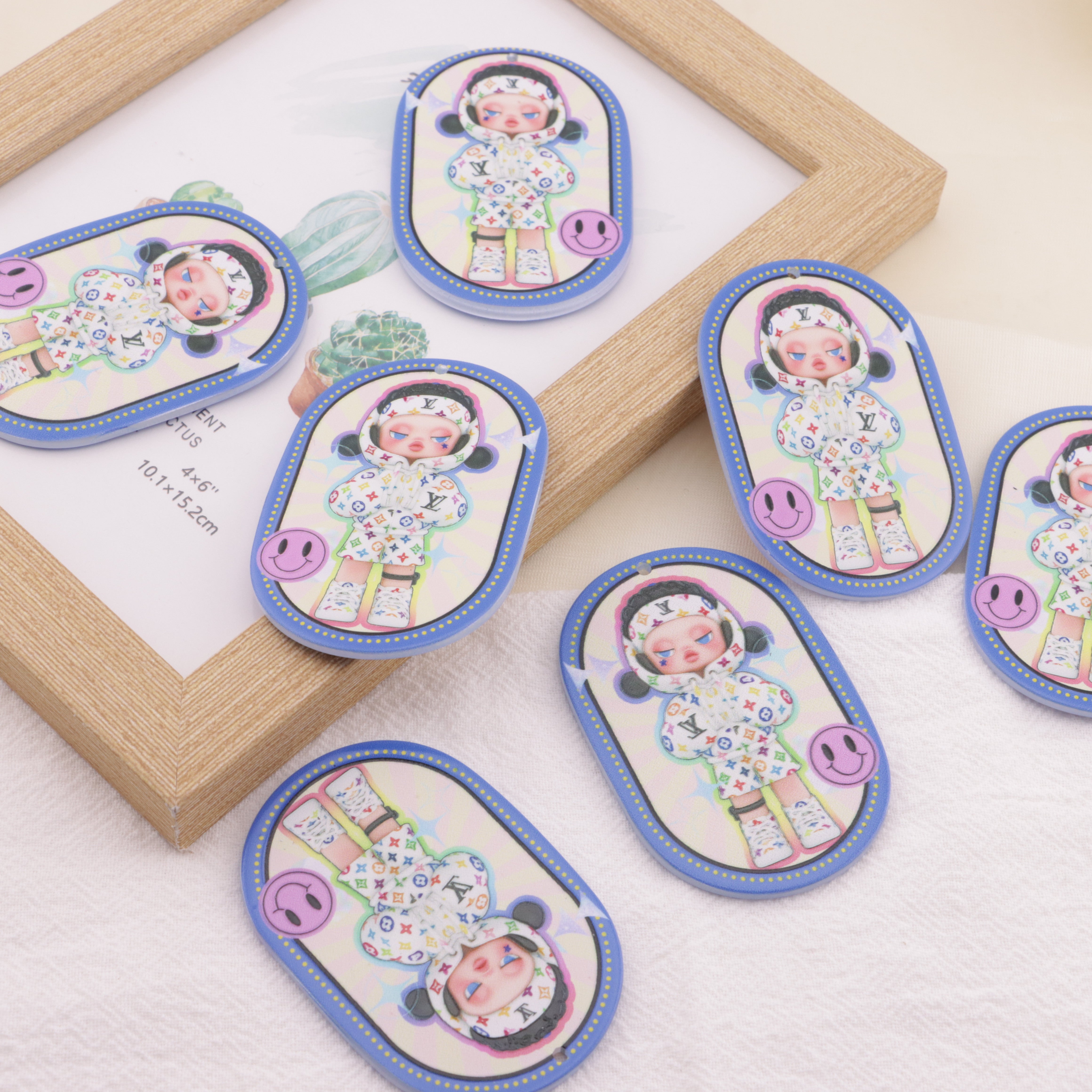 FS6432- Approximately 59×41mm LV Pendant Zoe's DIY Shop