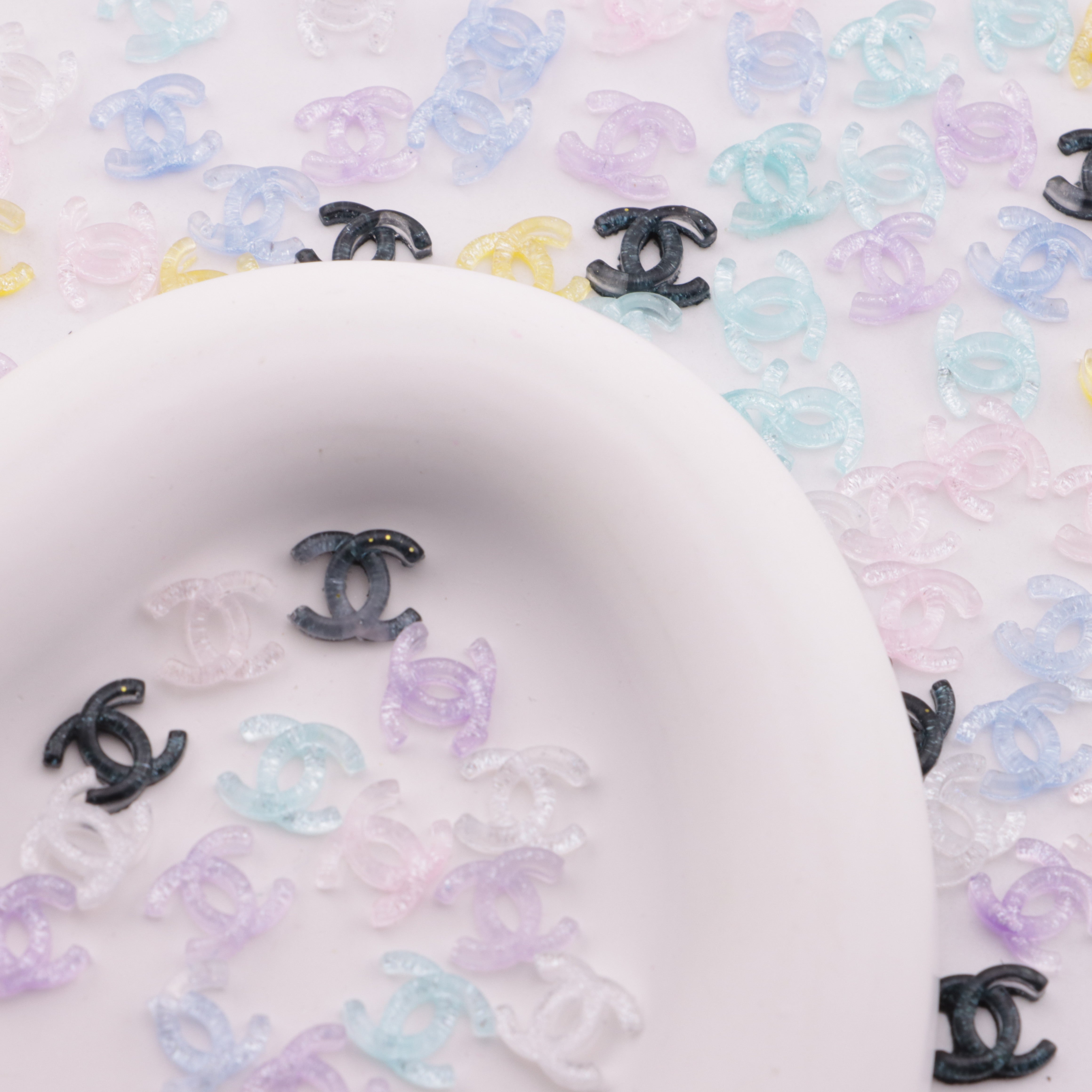 FS6444- 10×8mm Luminous Color Changing Soft CC Charms Zoe's DIY Shop