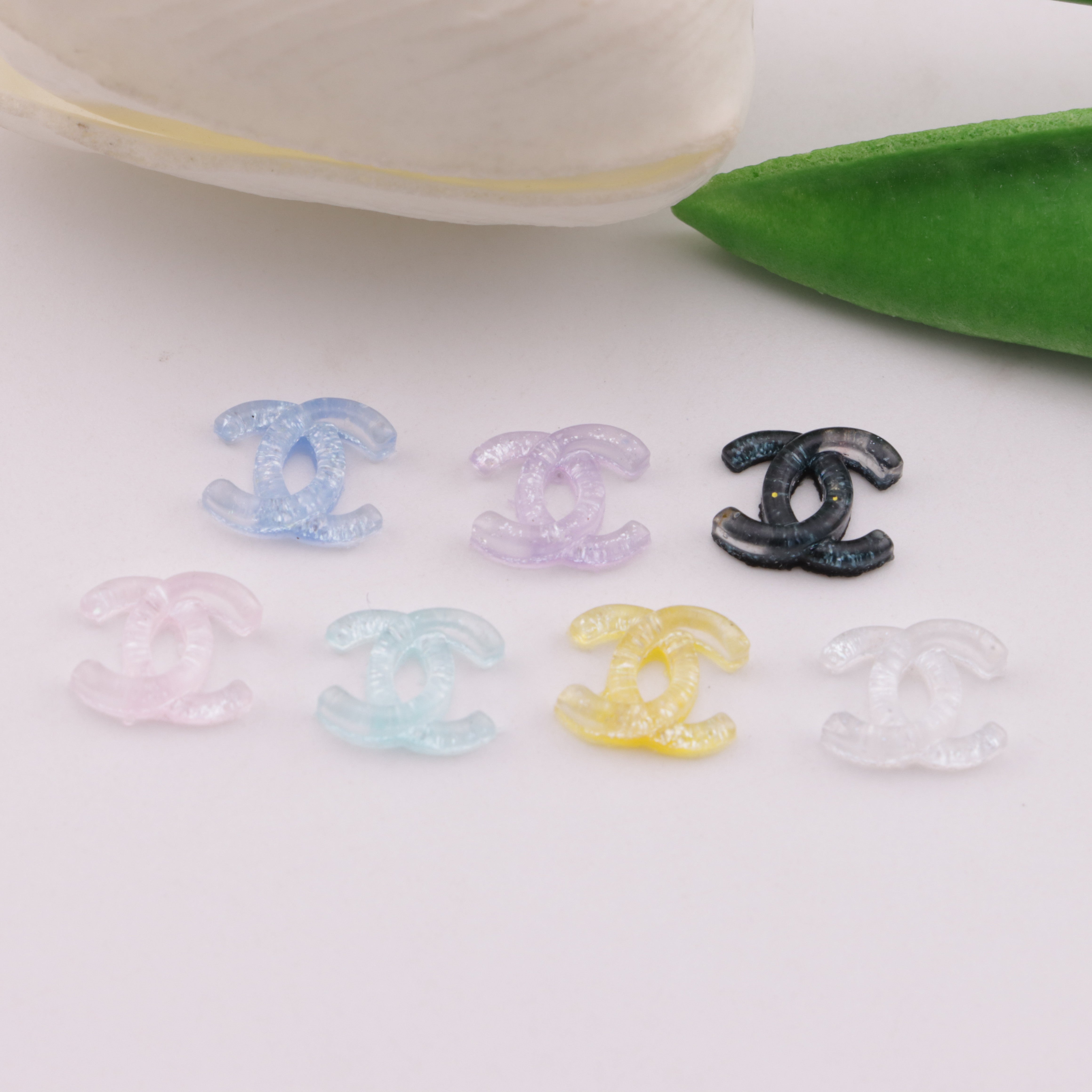 FS6444- 10×8mm Luminous Color Changing Soft CC Charms Zoe's DIY Shop