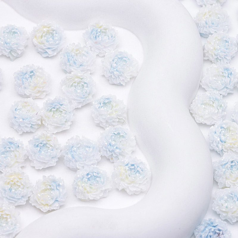 FS5369- 14mm Peony Soft Flower Charms Luminous