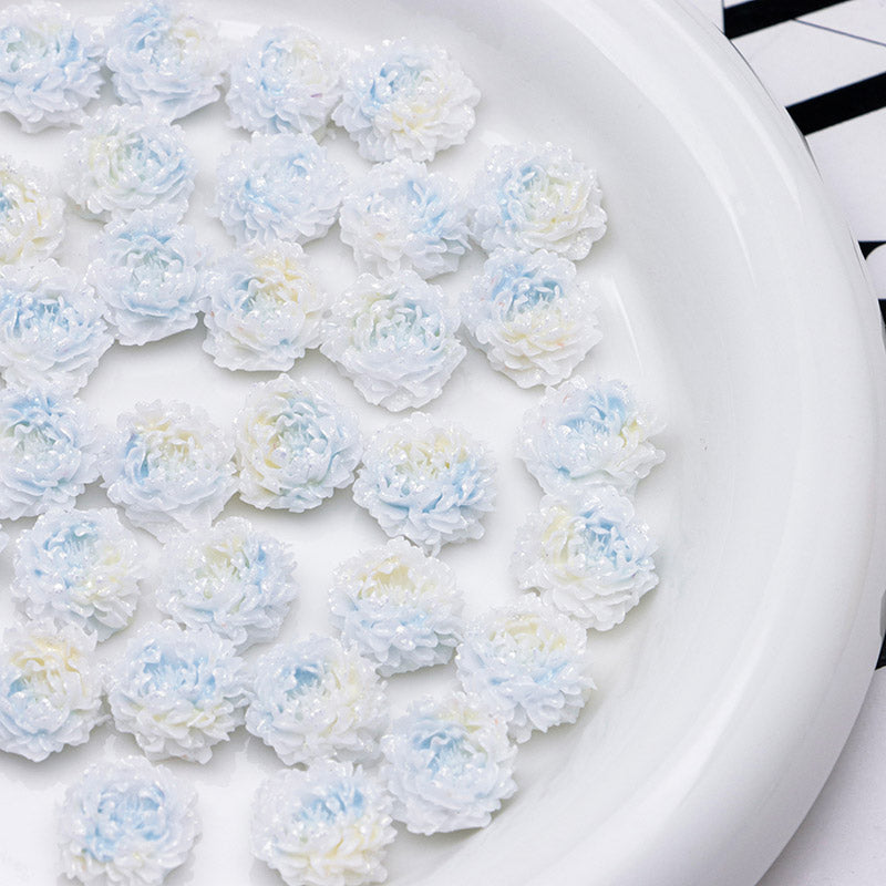 FS5369- 14mm Peony Soft Flower Charms Luminous
