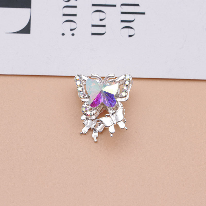 FS4844- Approximately 2×1.8×1.6 Cm Butterfly Alloy Beads Four - Way Connector