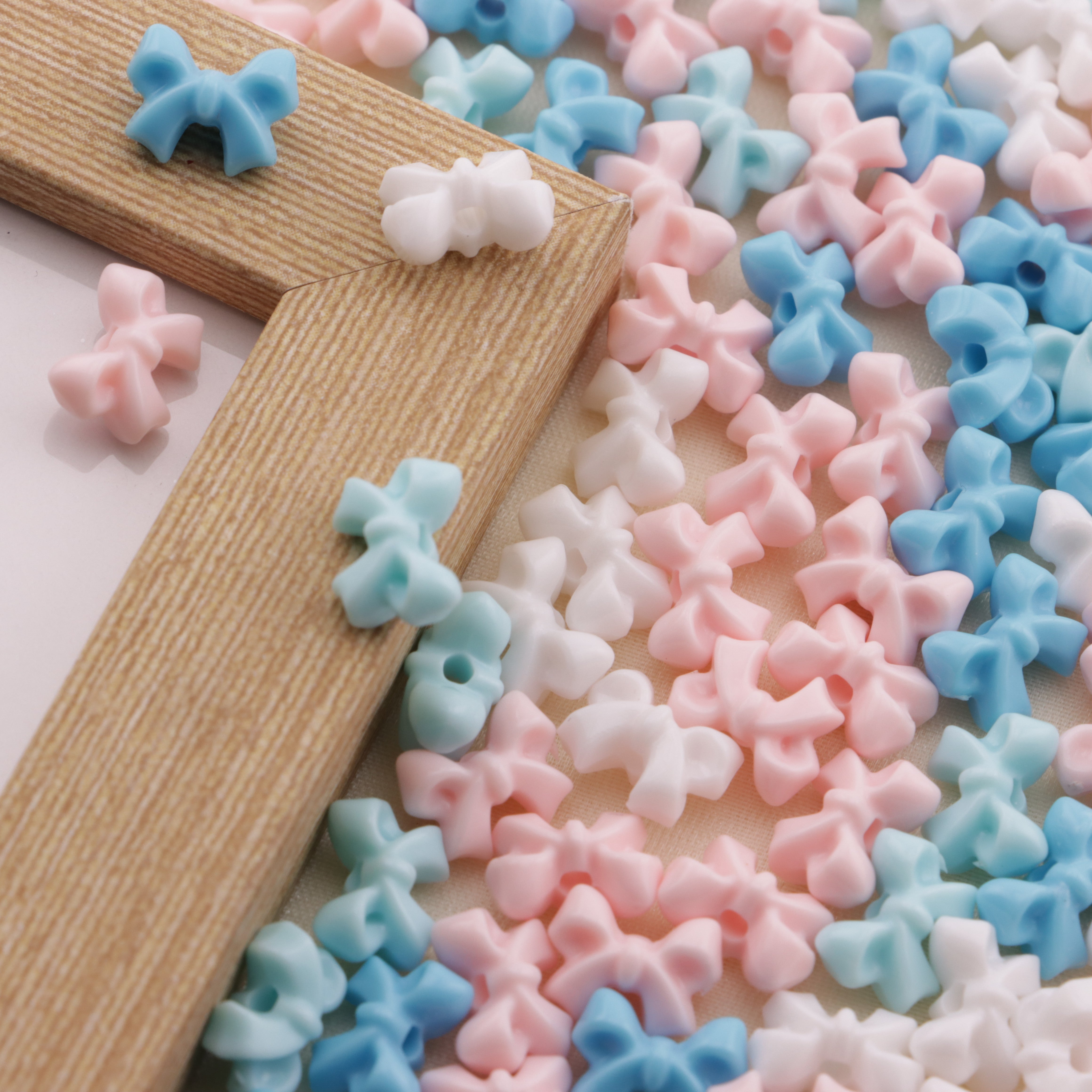 FS6474- Approximately 8×10mm Acrylic Bowknot Beads Zoe's DIY Shop